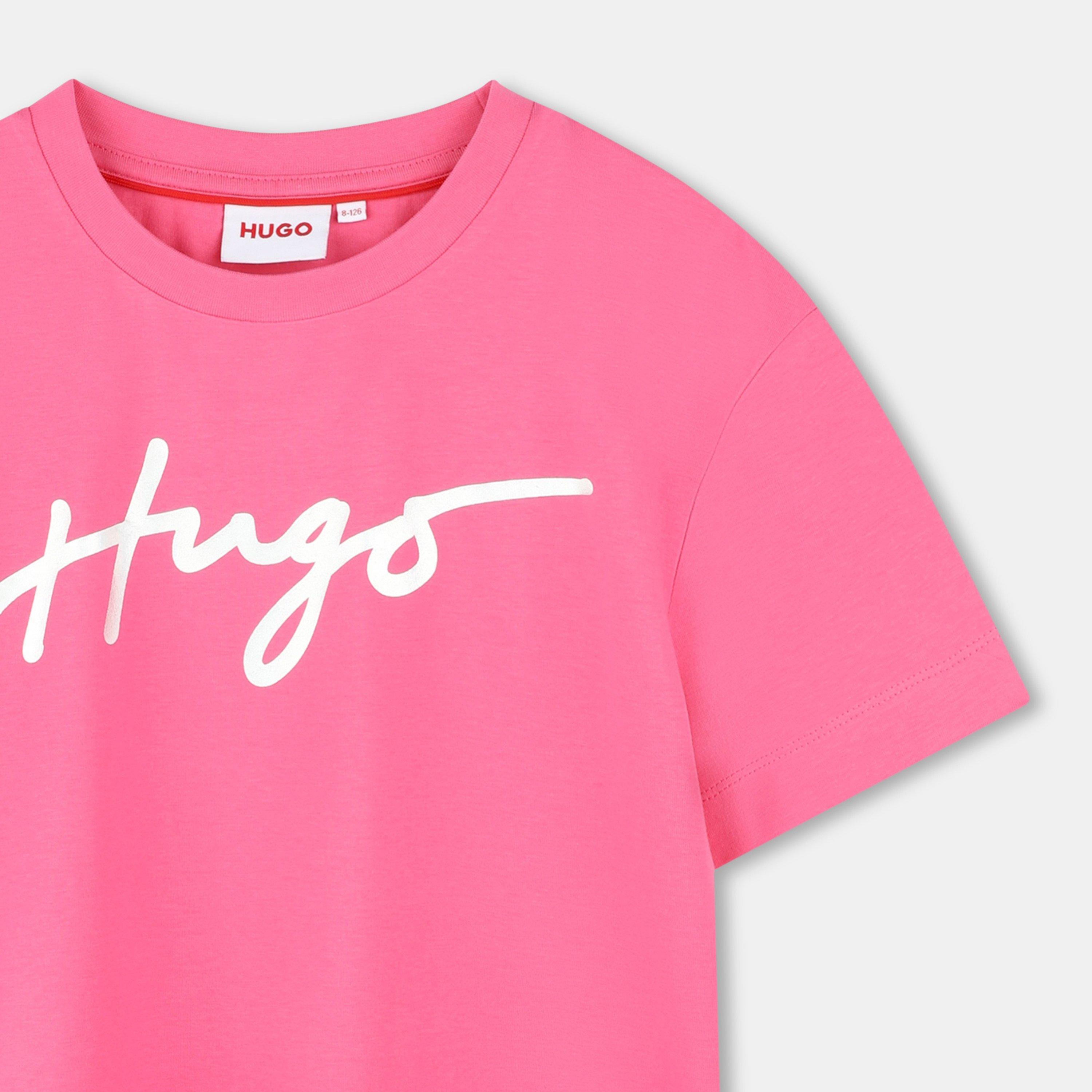 Pink 48T - Hugo - Kids' Logo T-Shirt - 3