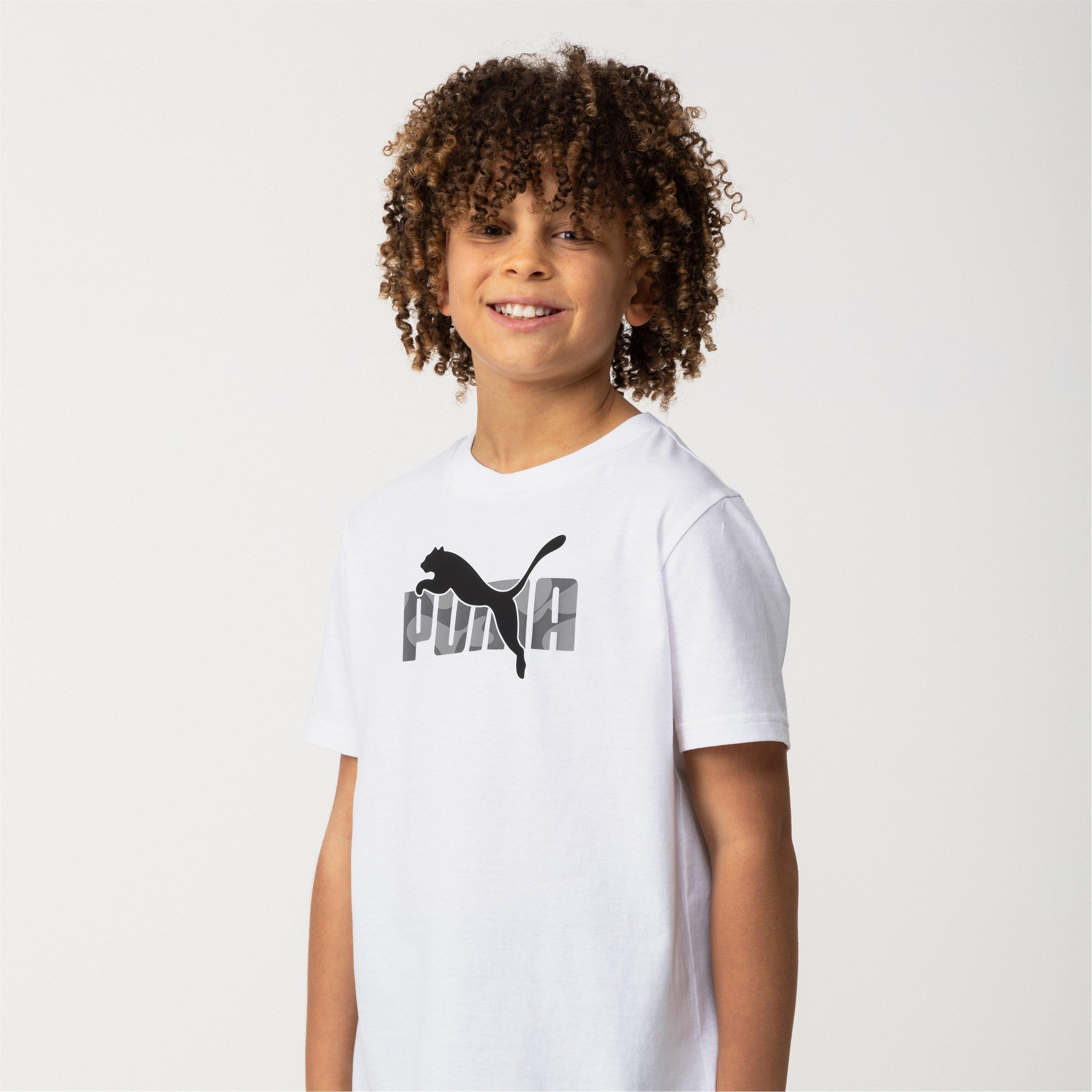 White No1 - Puma - Kids' Essentials Graphic Regular Fit T-Shirt - 2