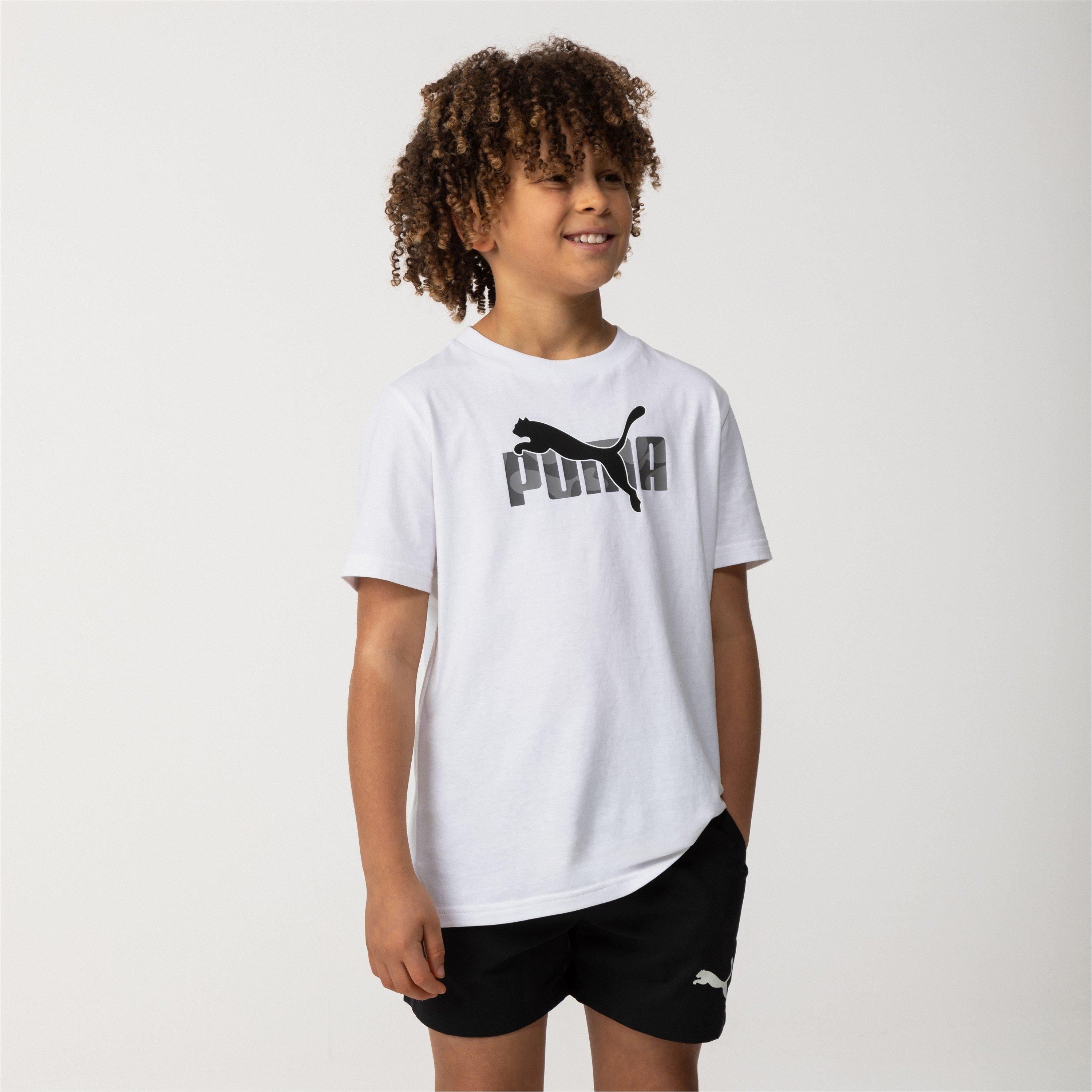 White No1 - Puma - Kids' Essentials Graphic Regular Fit T-Shirt - 3