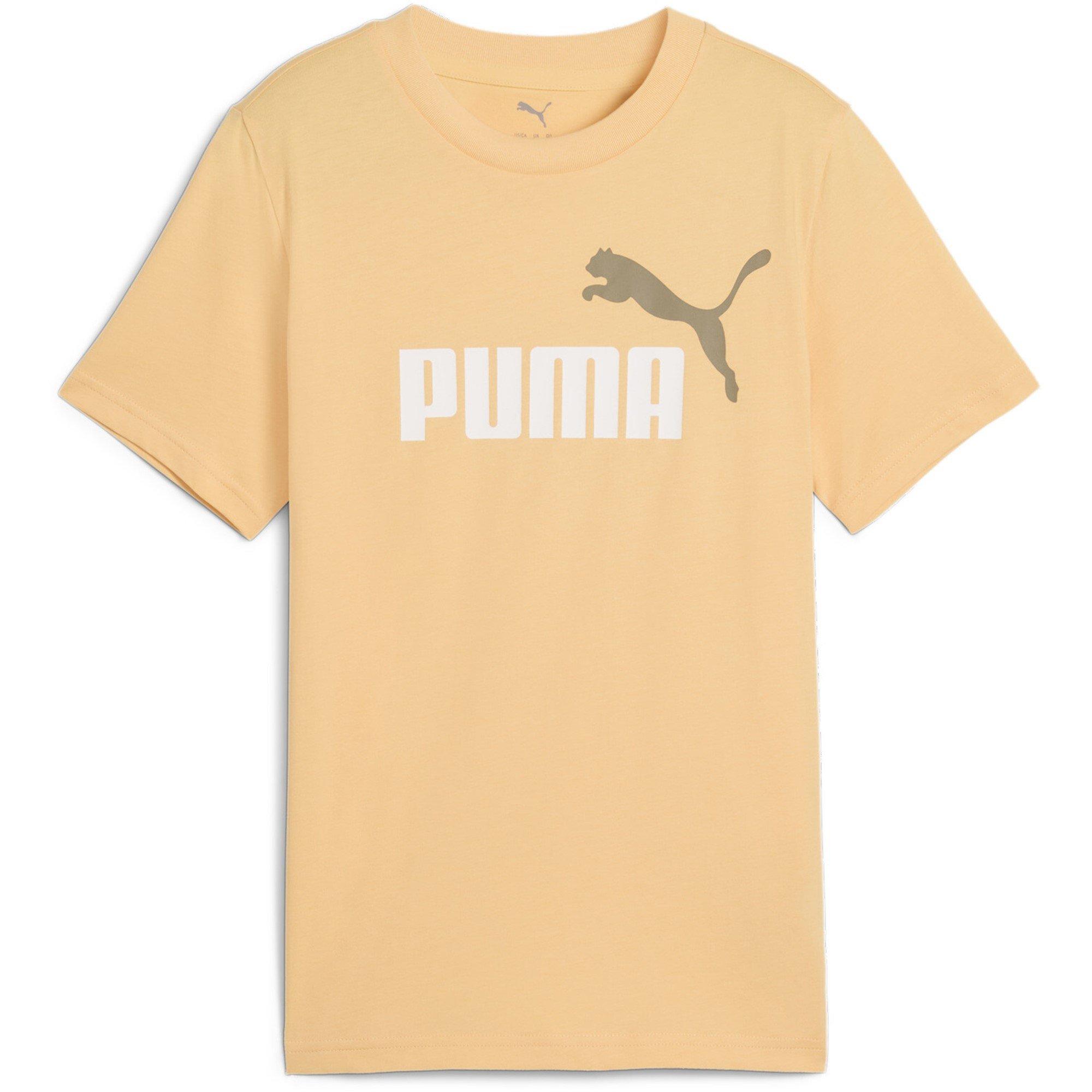 Puma Boys Kids' Essentials Graphic Regular Fit T-Shirt - Apricot - 7-8 (S)