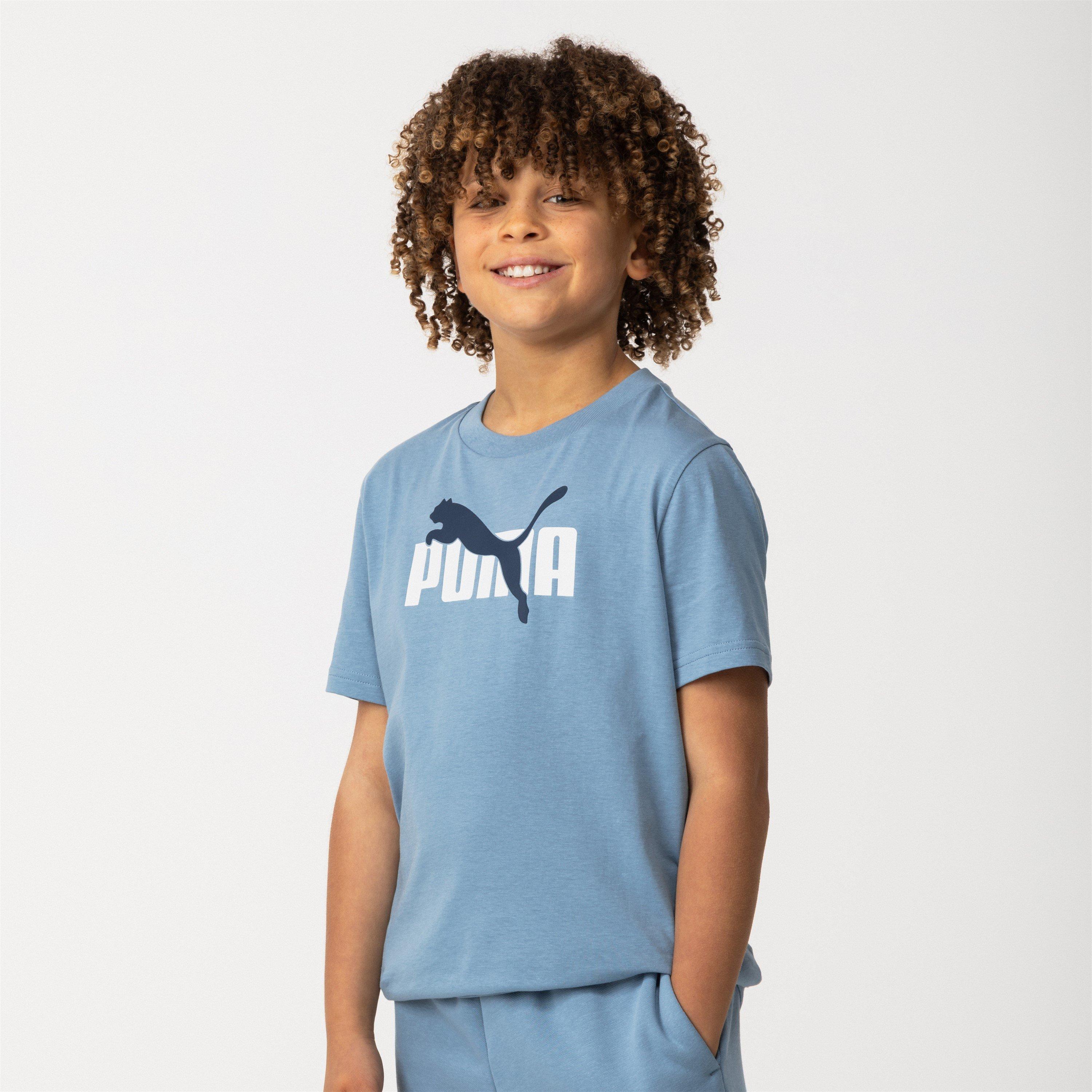 Zen Blå - Puma - Essentials Graphic Regular Fit T-Shirt - 2