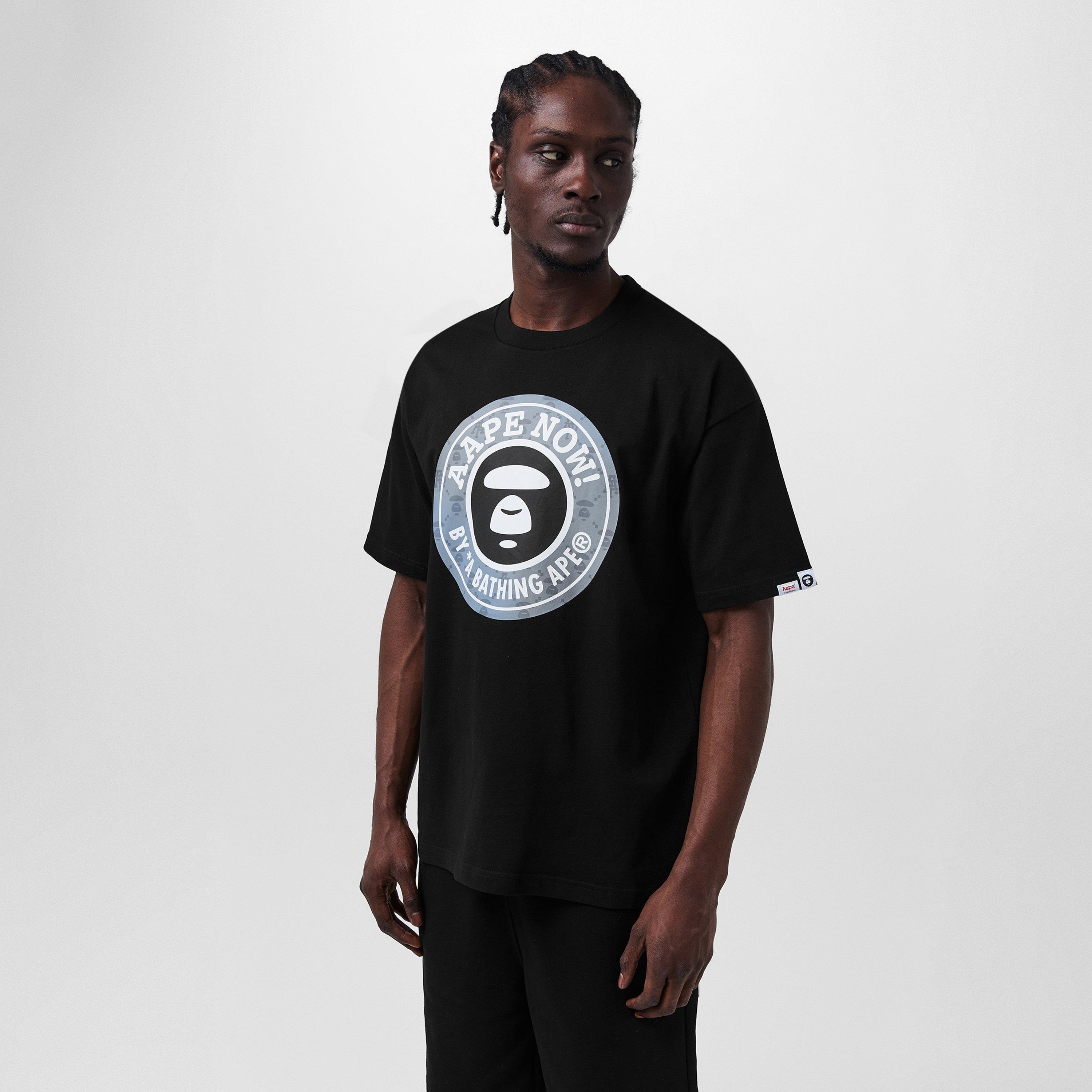 Black - AAPE - Men's Starbuck Oversized T-Shirt - 3