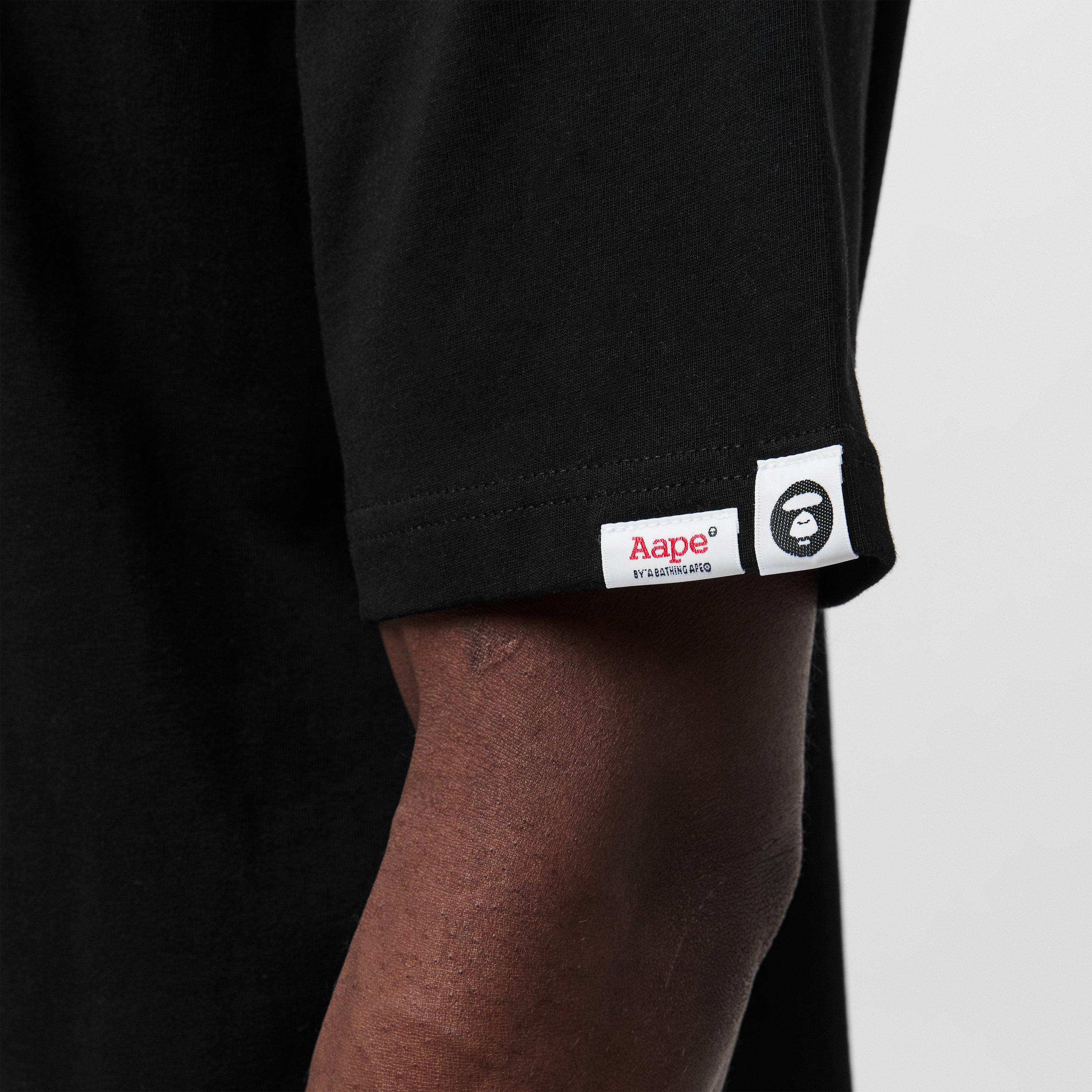 Black - AAPE - Men's Starbuck Oversized T-Shirt - 5