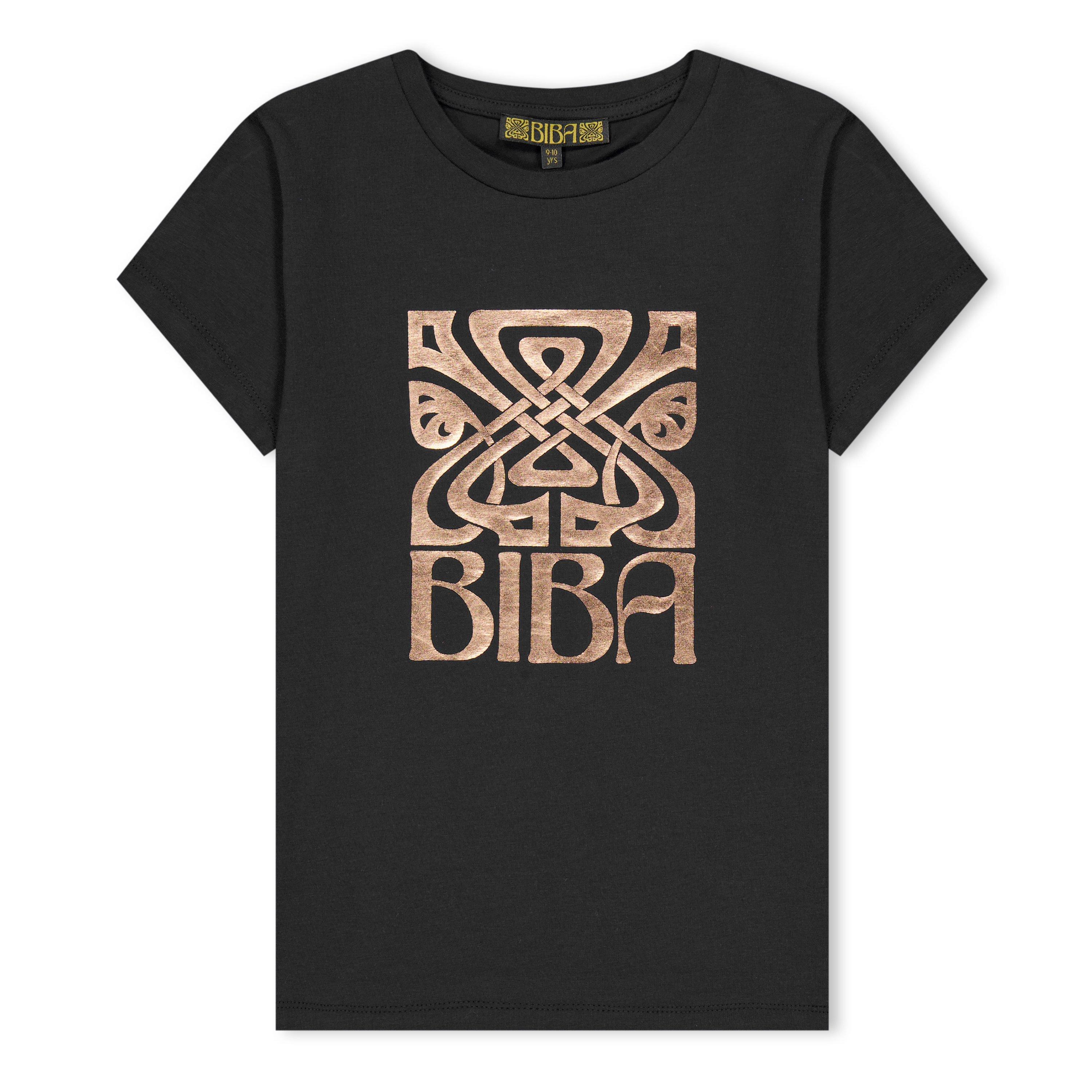 Zwart - Biba - Junior Girls Biba Logo T Shirt - 5