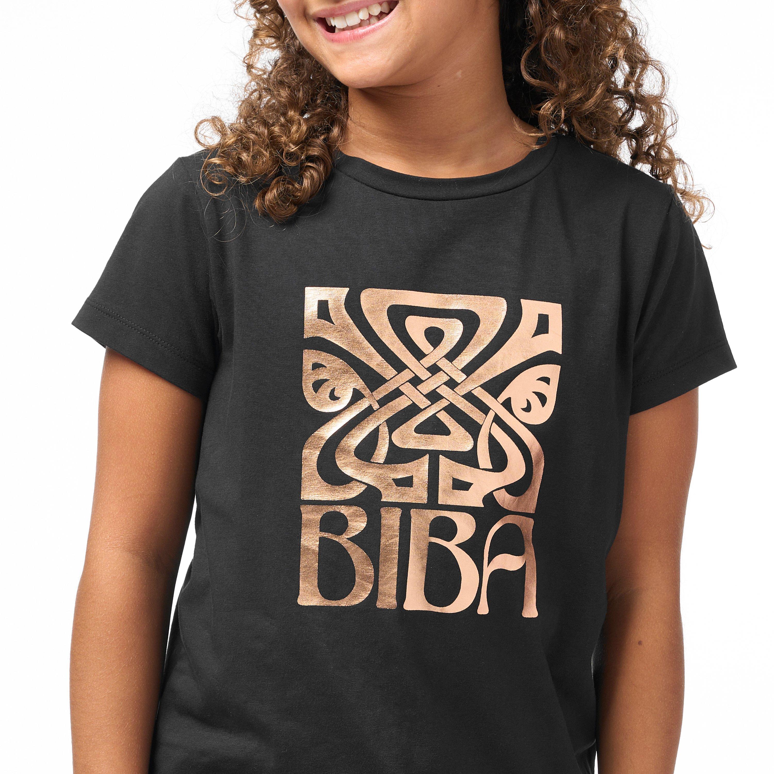 Zwart - Biba - Junior Girls Biba Logo T Shirt - 3