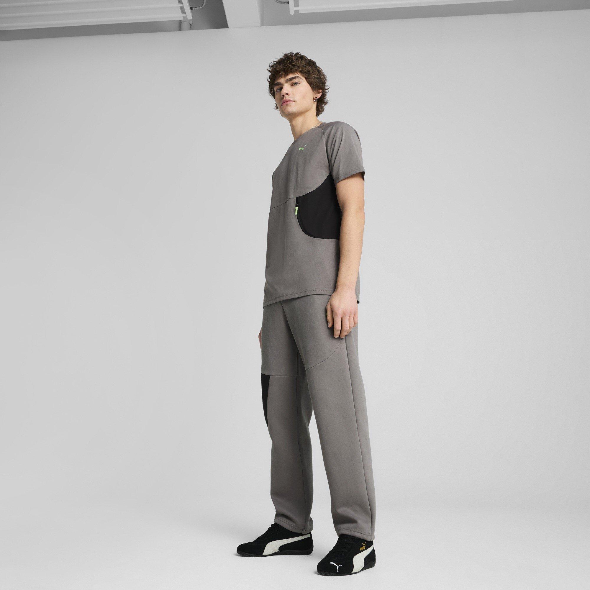 Dark Grey - Puma - Tech Pocket Regular Fit T-Shirt - 5