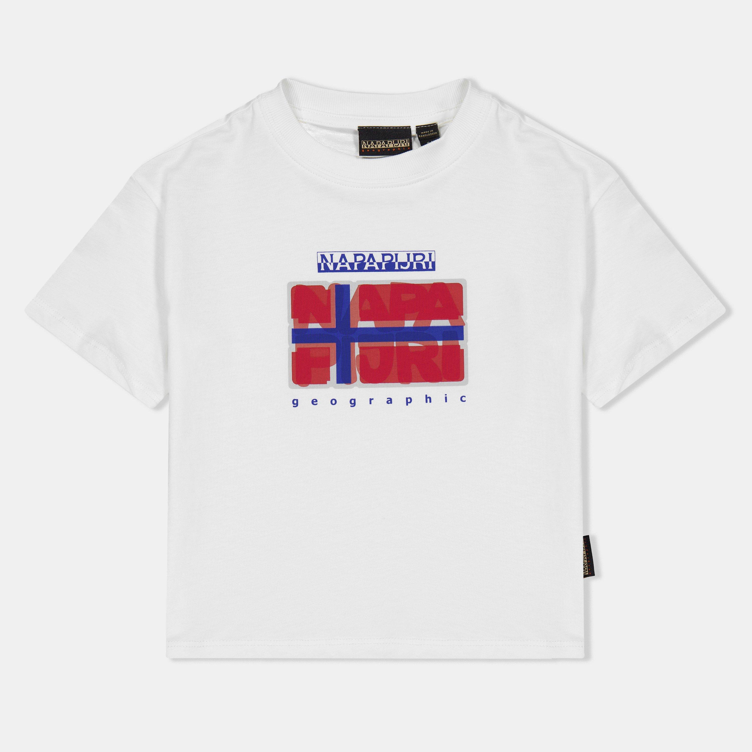 White Heron 206 - Napapijri - Kids' Sella Short Sleeve T-Shirt - 1