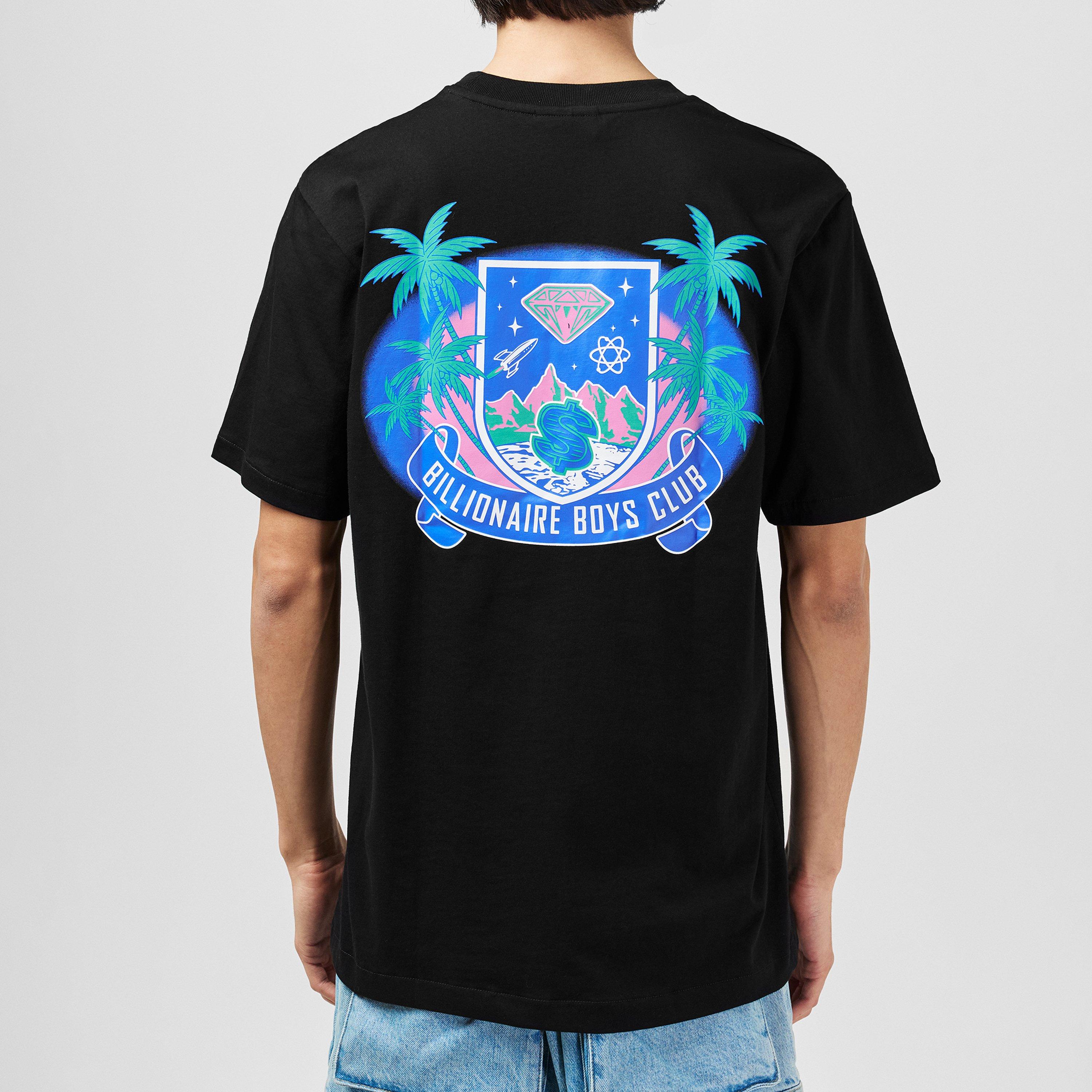 Black - Billionaire Boys Club - Men's Tropic Crest Regular Fit T-Shirt - 4