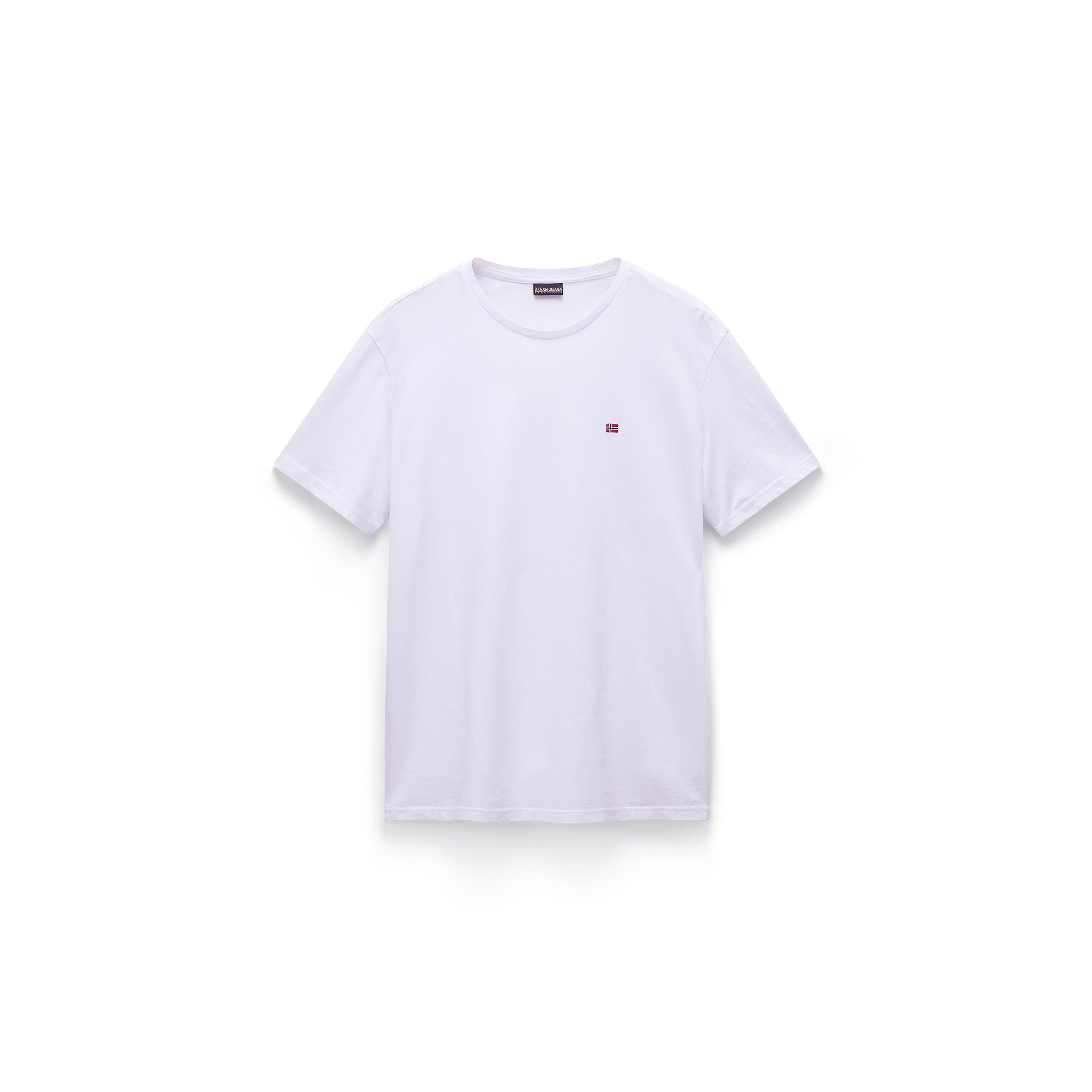 Napapijri Men's Salis Short Sleeve T-Shirt - Brightwhite 002 - L