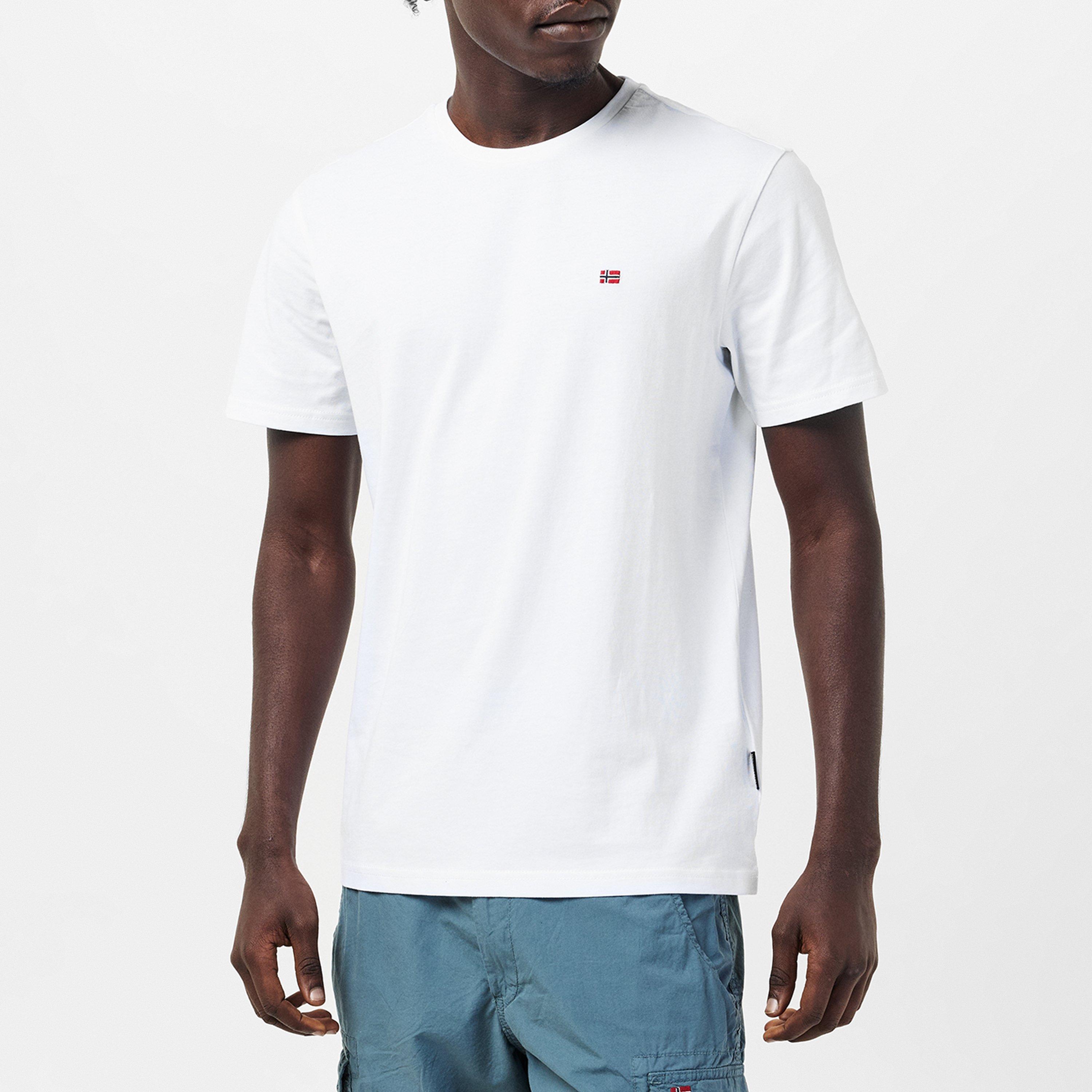 Brightwhite 002 - Napapijri - Salis Short Sleeve T-shirt Mens - 3