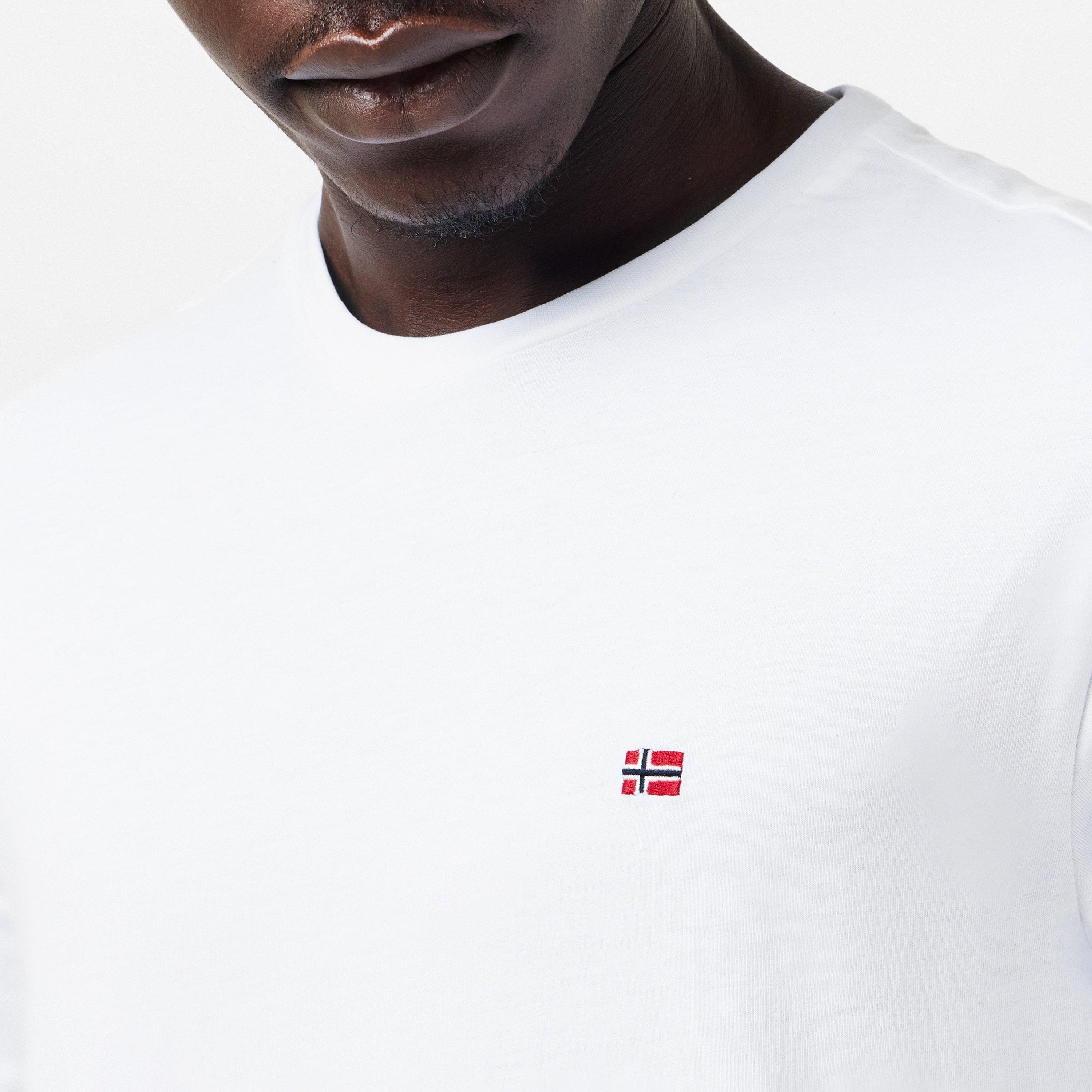 Brightwhite 002 - Napapijri - Salis Short Sleeve T-shirt Mens - 5