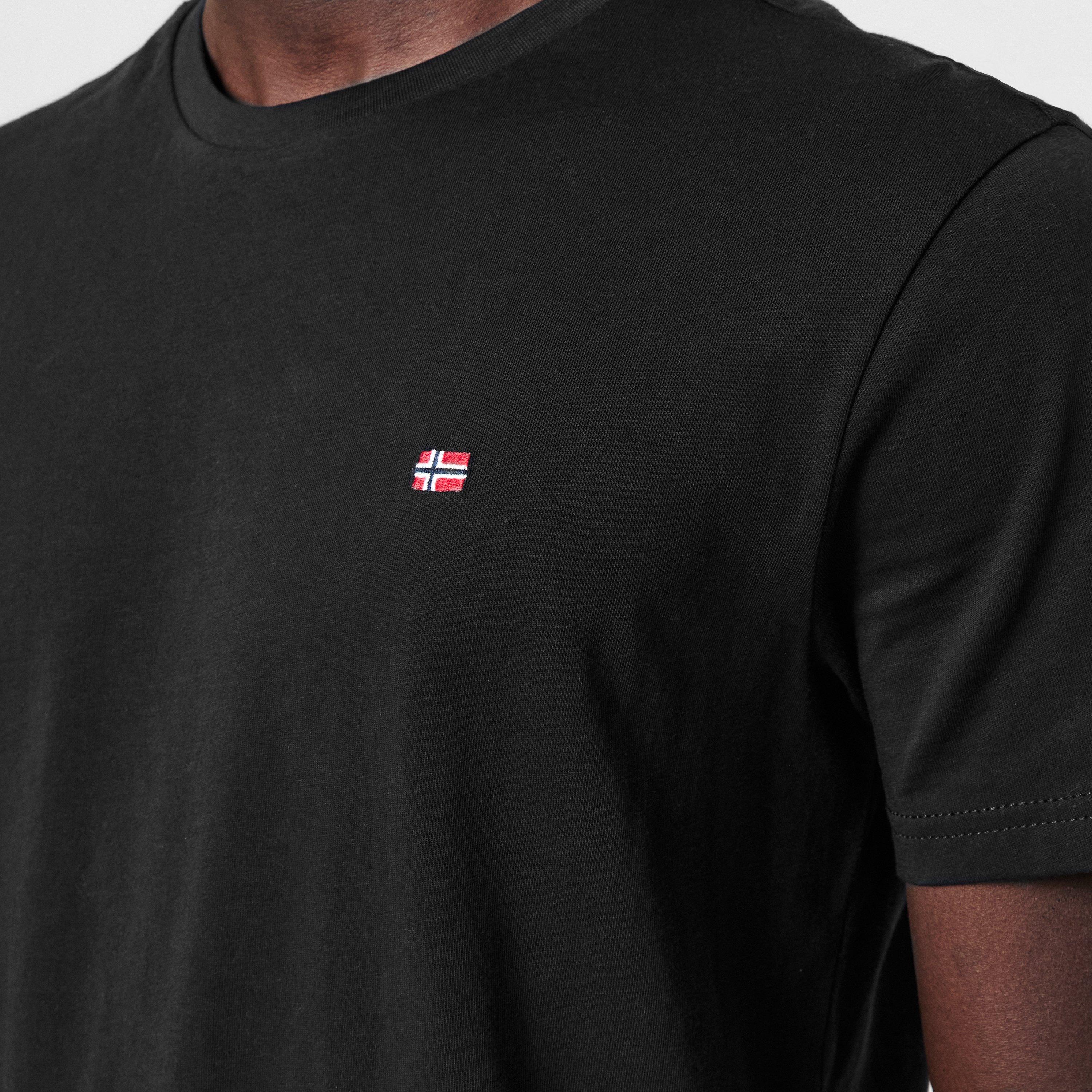 Preto 041 - Napapijri - Napa Salis Short Sleeve T-shirt Mens - 4