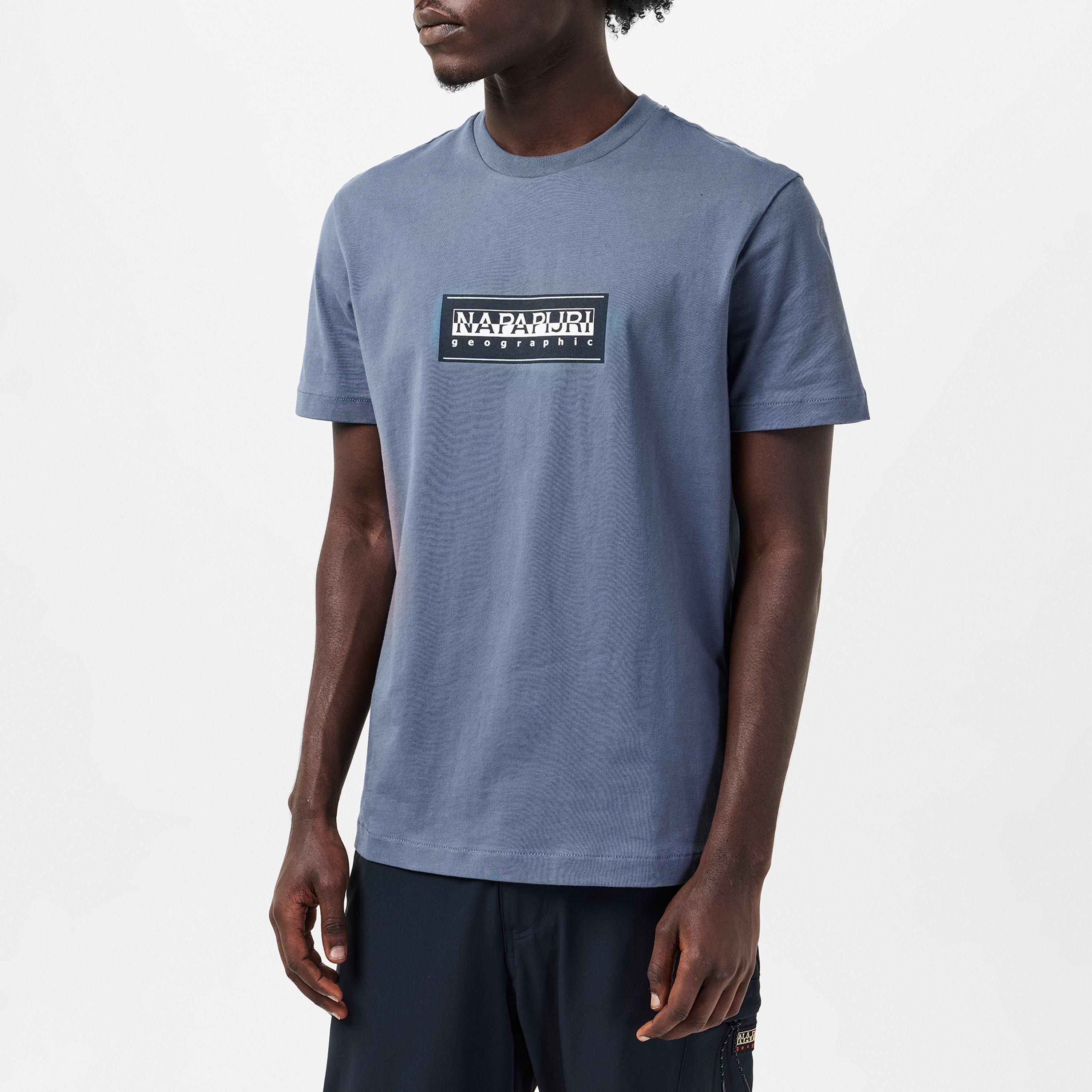 Stormy Weat G1Y - Napapijri - Nap Box Logo Short Sleeve T-shirt Mens - 3