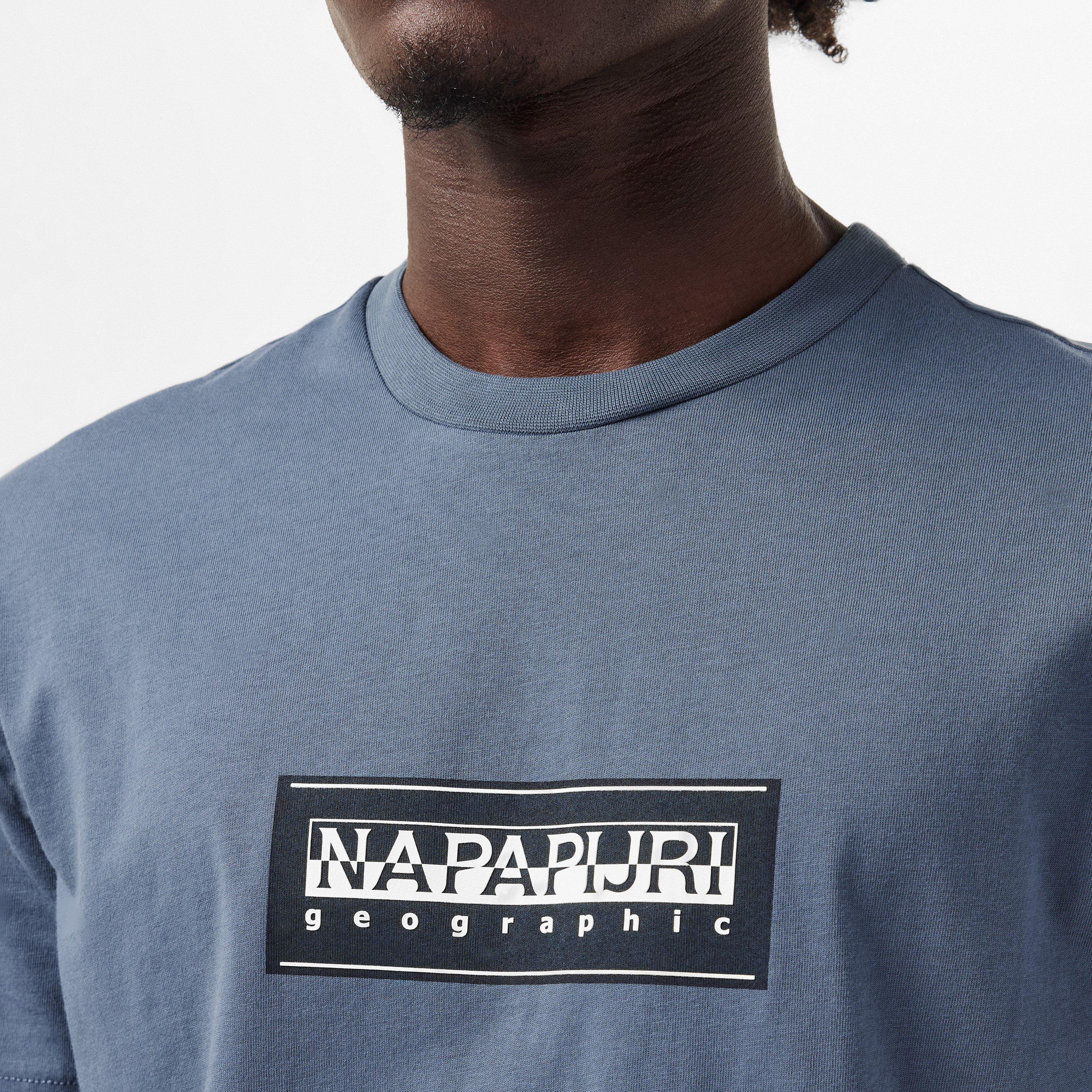 Stormy Weat G1Y - Napapijri - Nap Box Logo Short Sleeve T-shirt Mens - 5