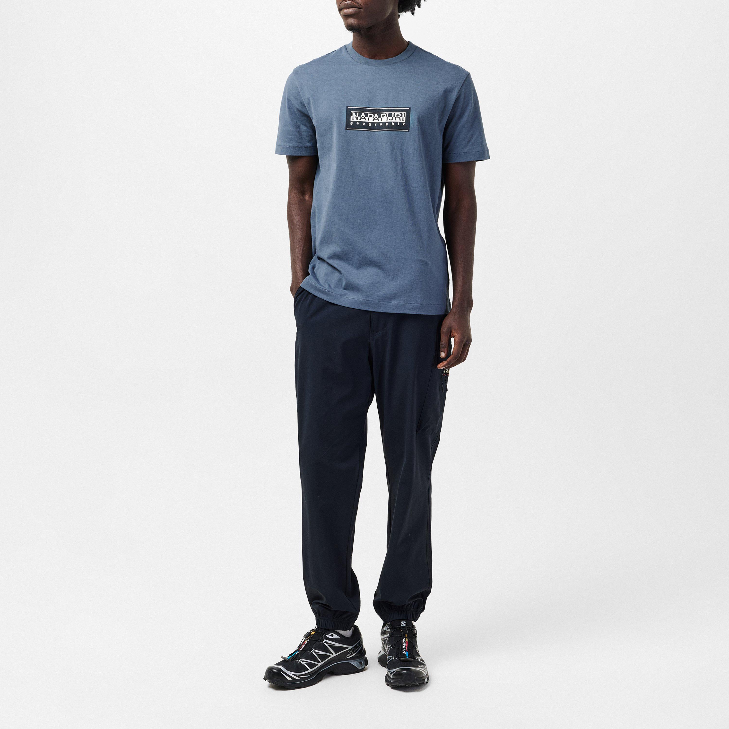 Stormy Weat G1Y - Napapijri - Nap Box Logo Short Sleeve T-shirt Mens - 6