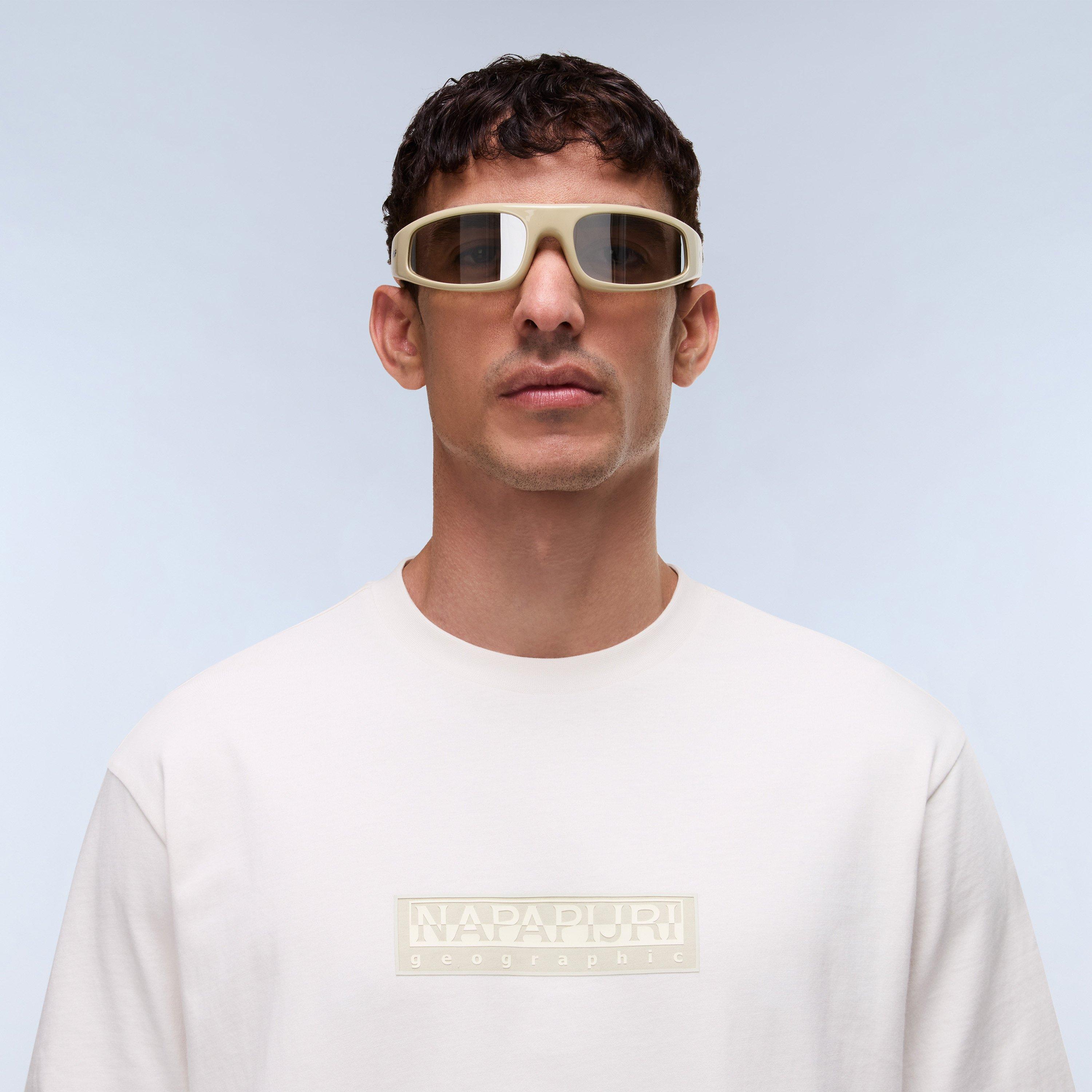 White - Napapijri - Nap Box Logo Short Sleeve T-shirt Mens - 5