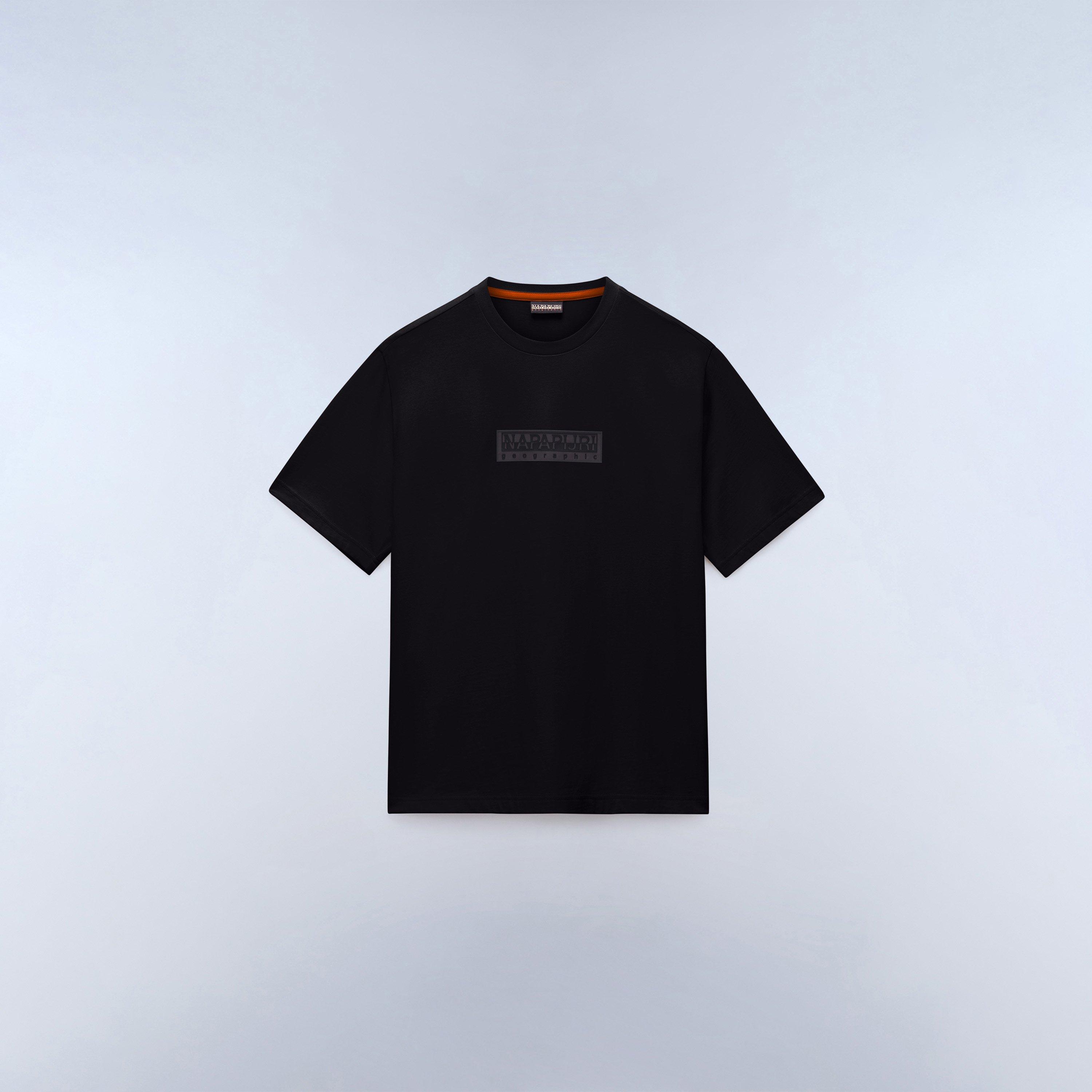 Napapijri Men's Nap Box Logo Short Sleeve T-Shirt - Black - S