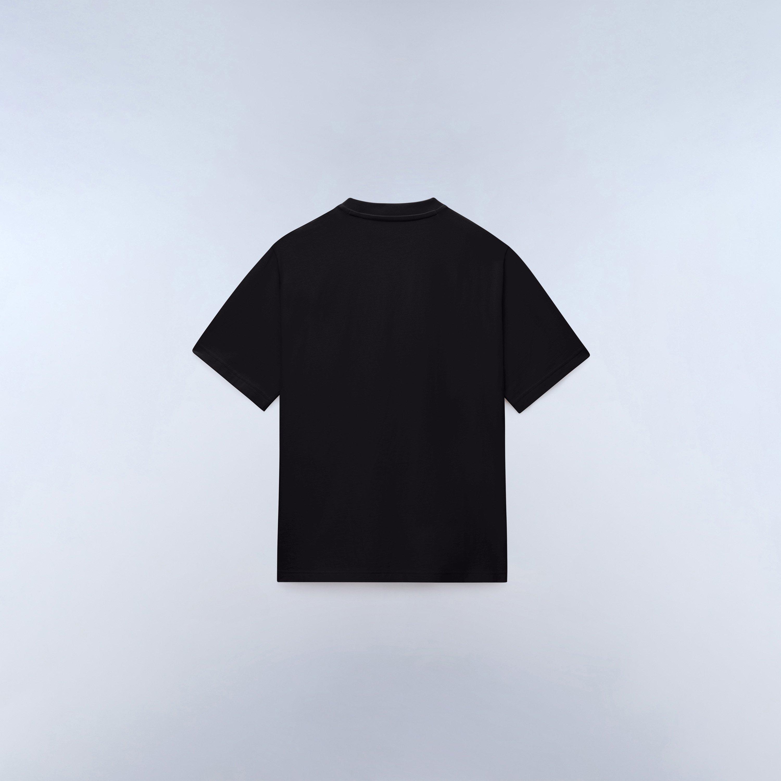 Negro - Napapijri - Nap Box Logo Short Sleeve T-shirt Mens - 2