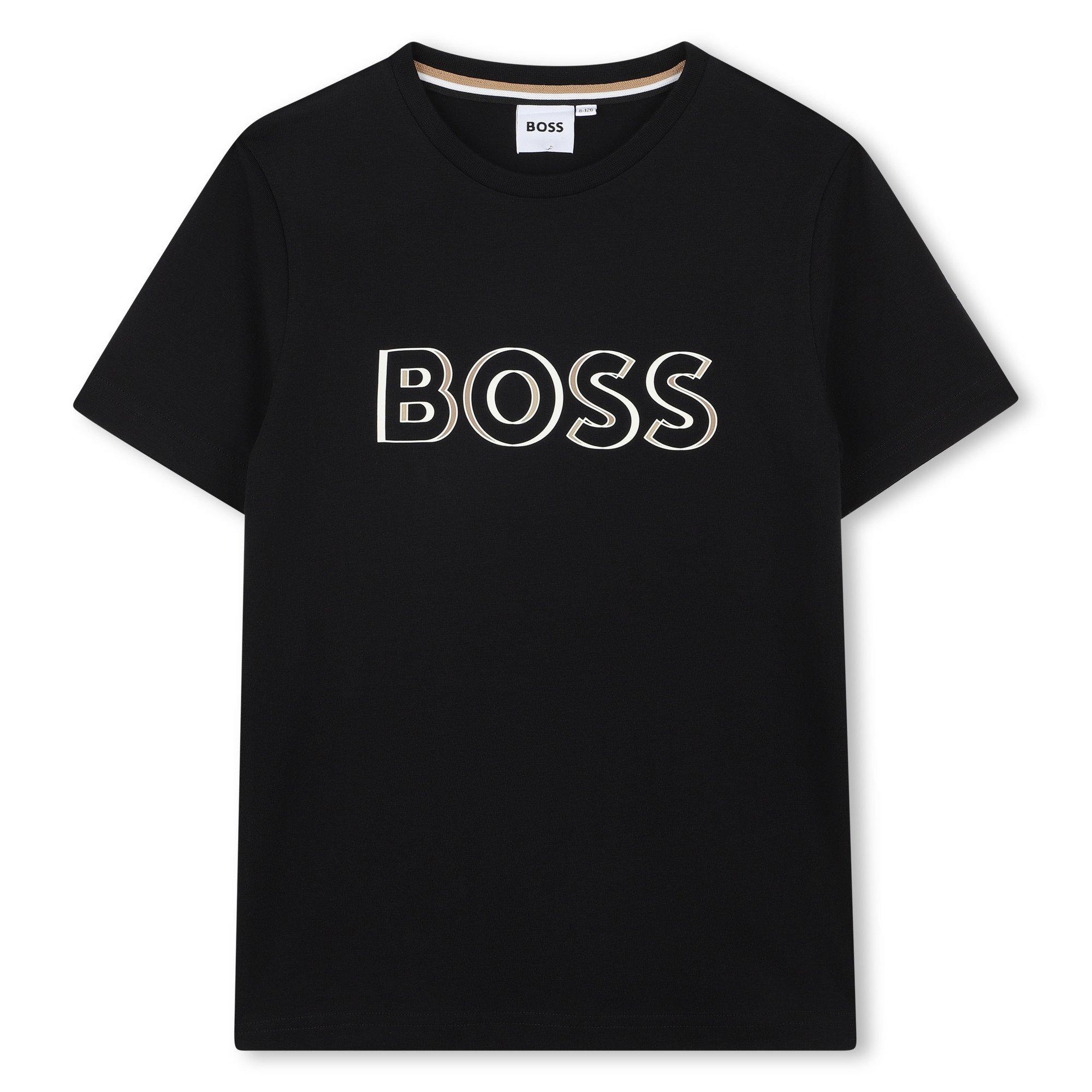 Boss Kids' Bold Logo T-Shirt - Black 09B - Size 12 Yrs