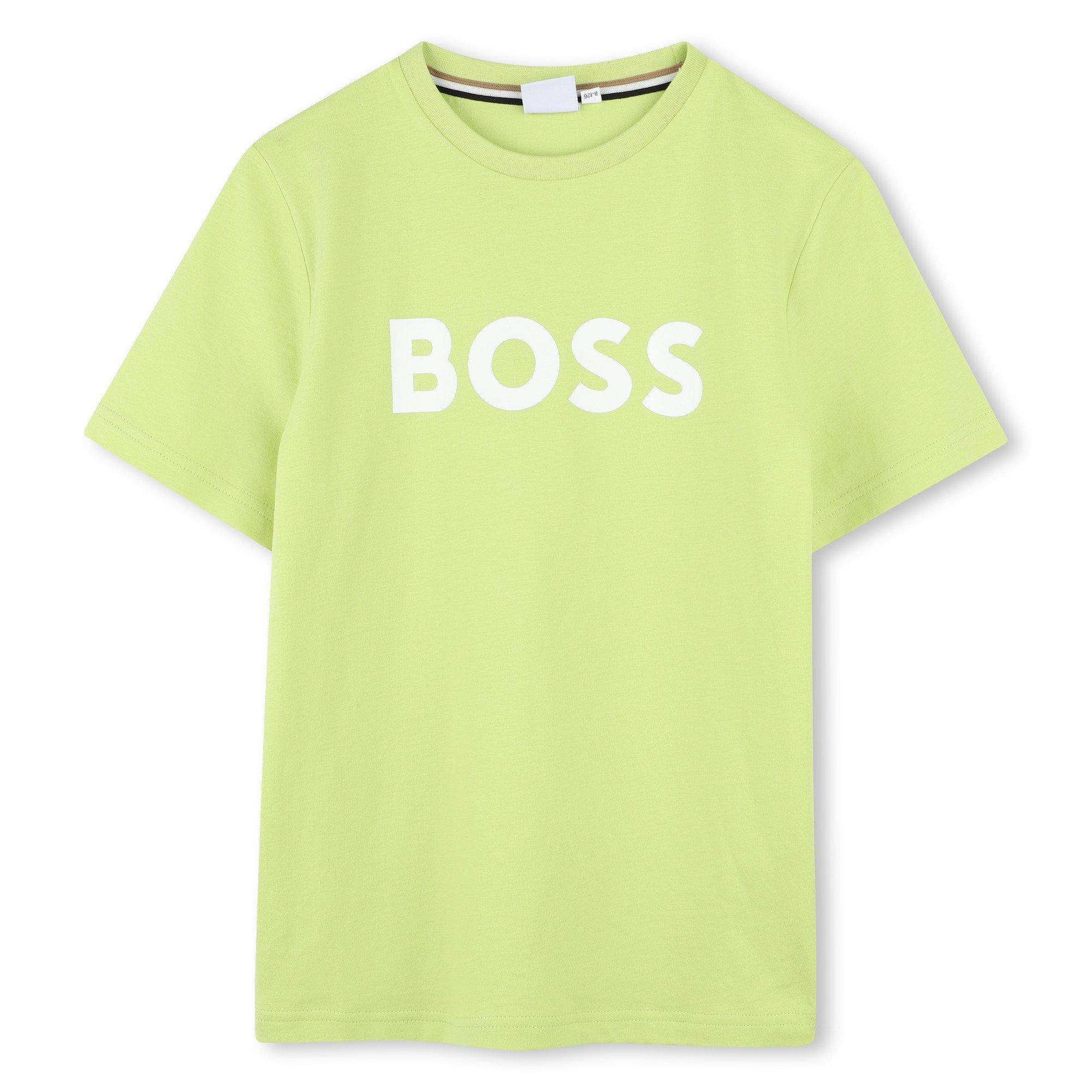 Boss Boys Kids' Logo T-Shirt - Apple 607 - 12 Yrs