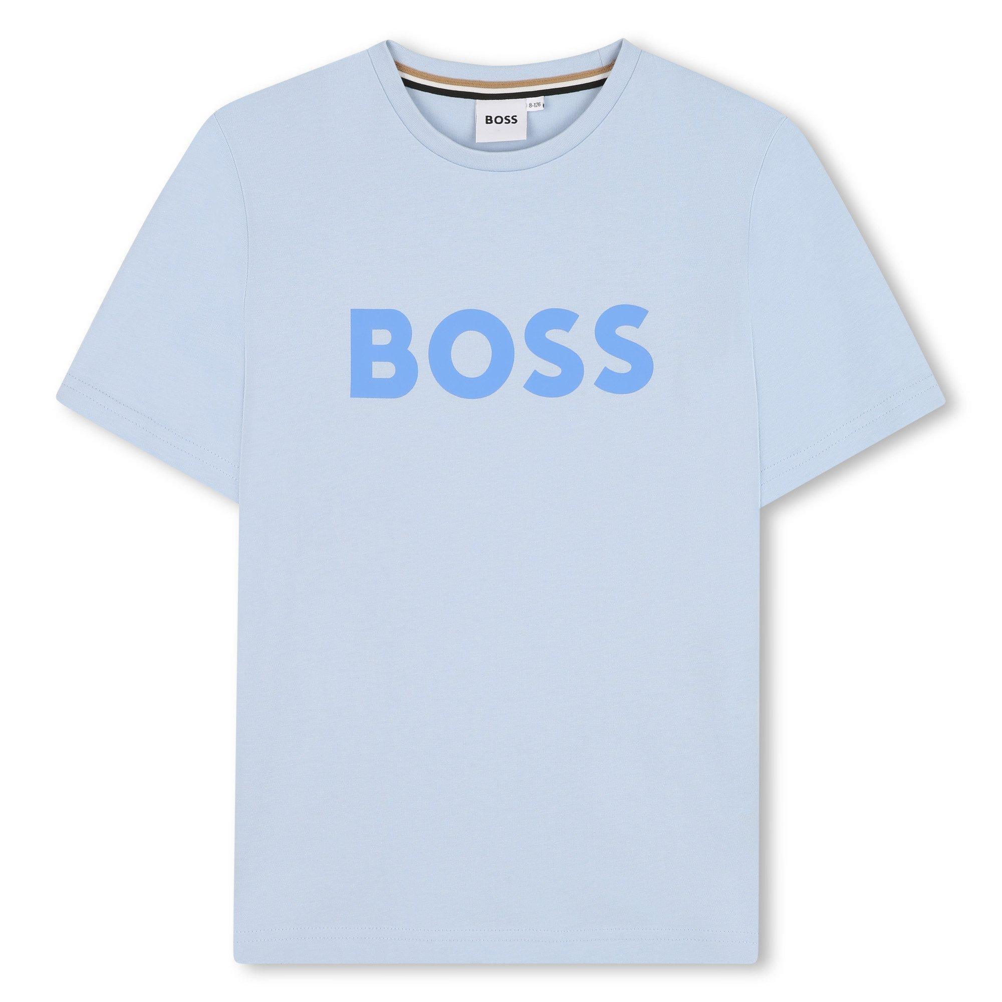 Prsn Blue 887 - Boss - Kids' Logo T-Shirt - 1