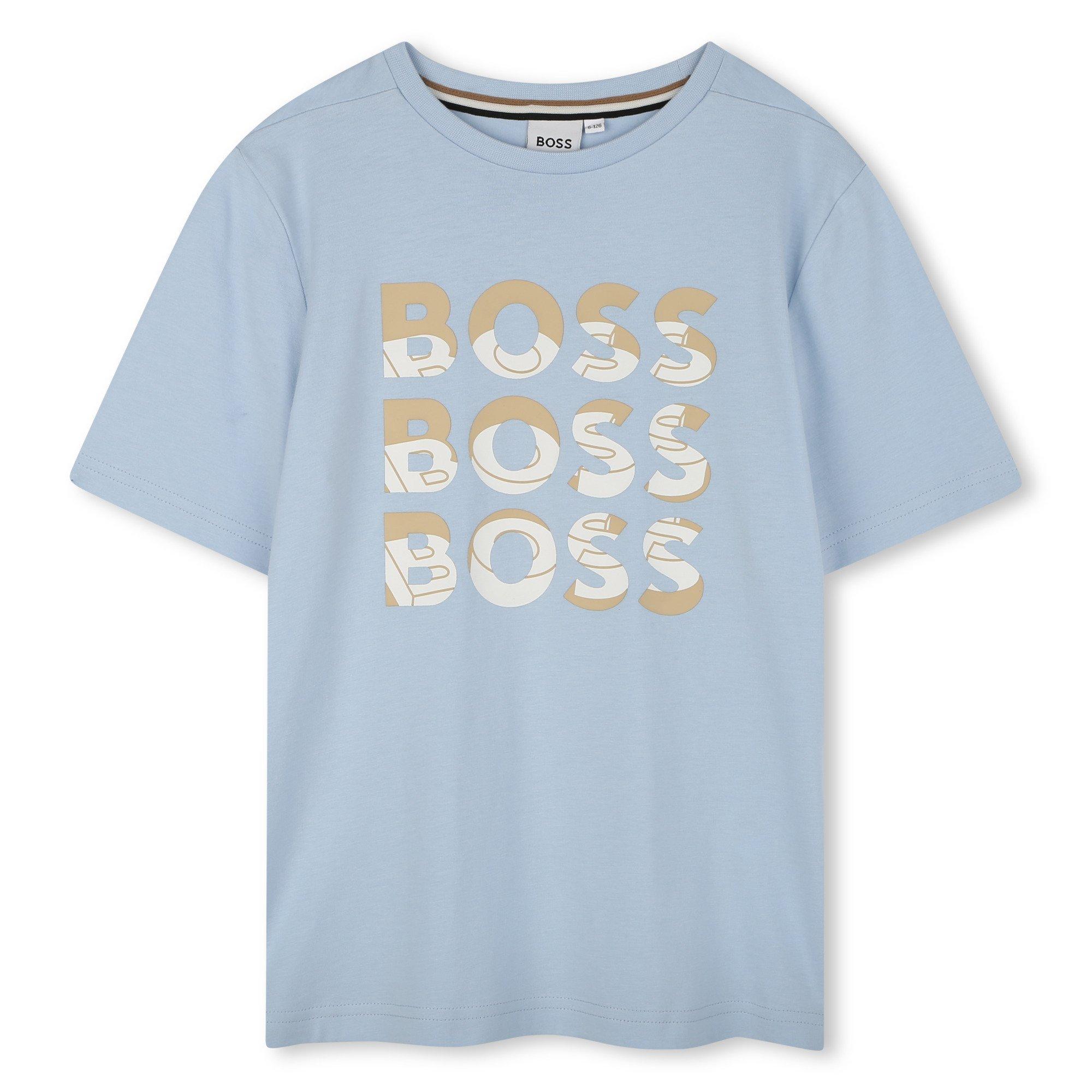 Prsn Blue 887 - Boss - Kids' Multi Logo T-Shirt - 1
