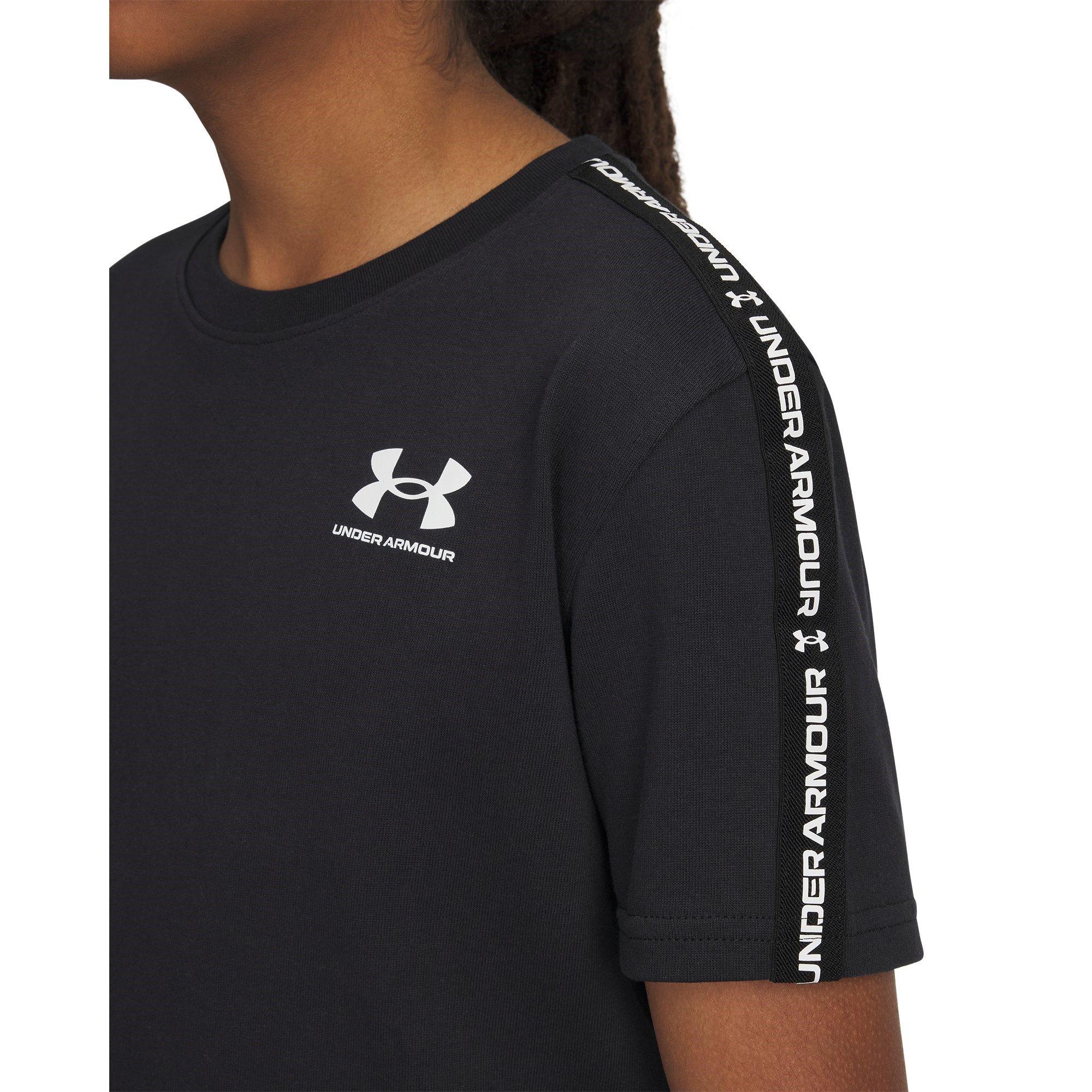 Black/White - Under Armour - Taped Short-Sleeve Regular Fit T-Shirt - 5