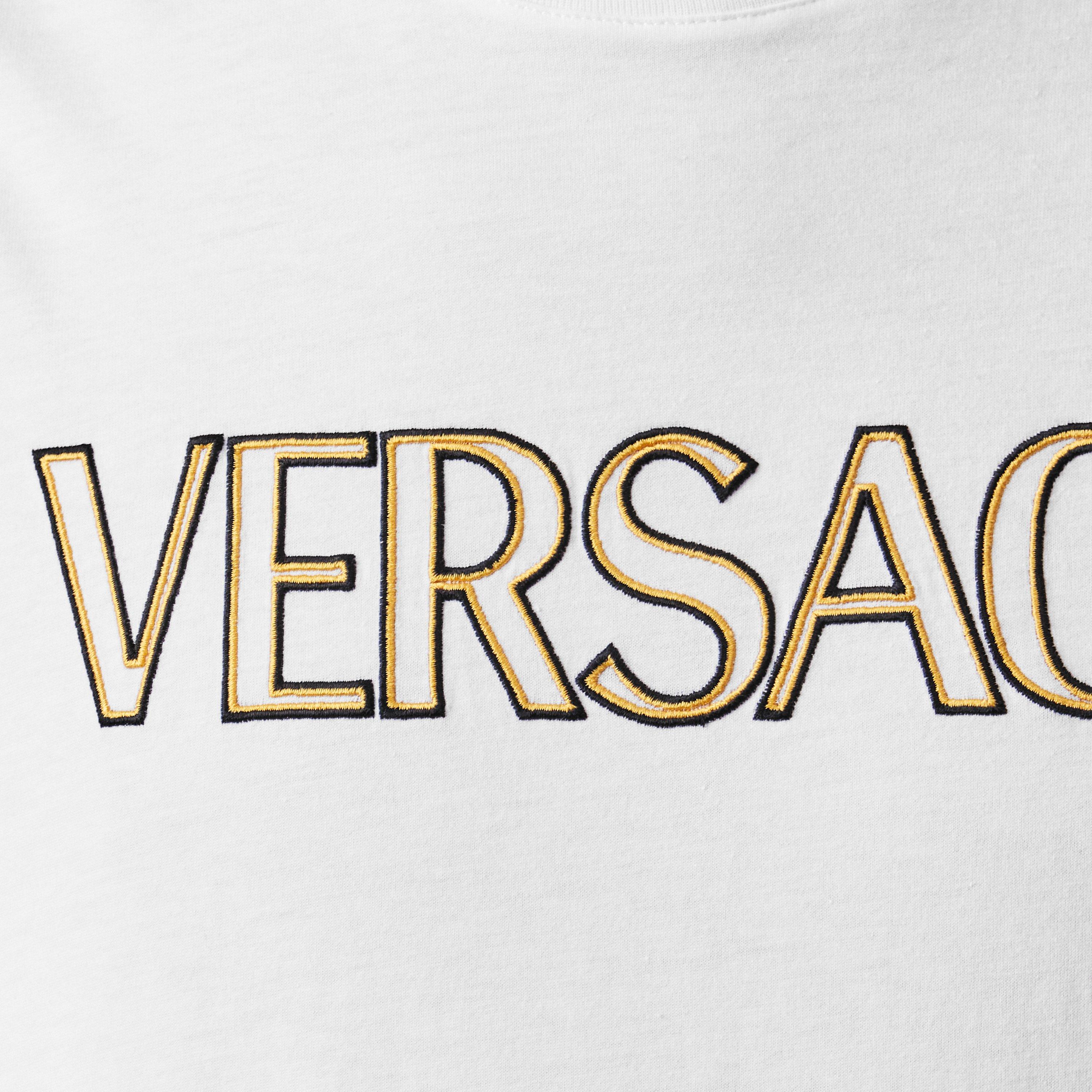 White - Black - Versace - Logo Versace T-Shirt - 5