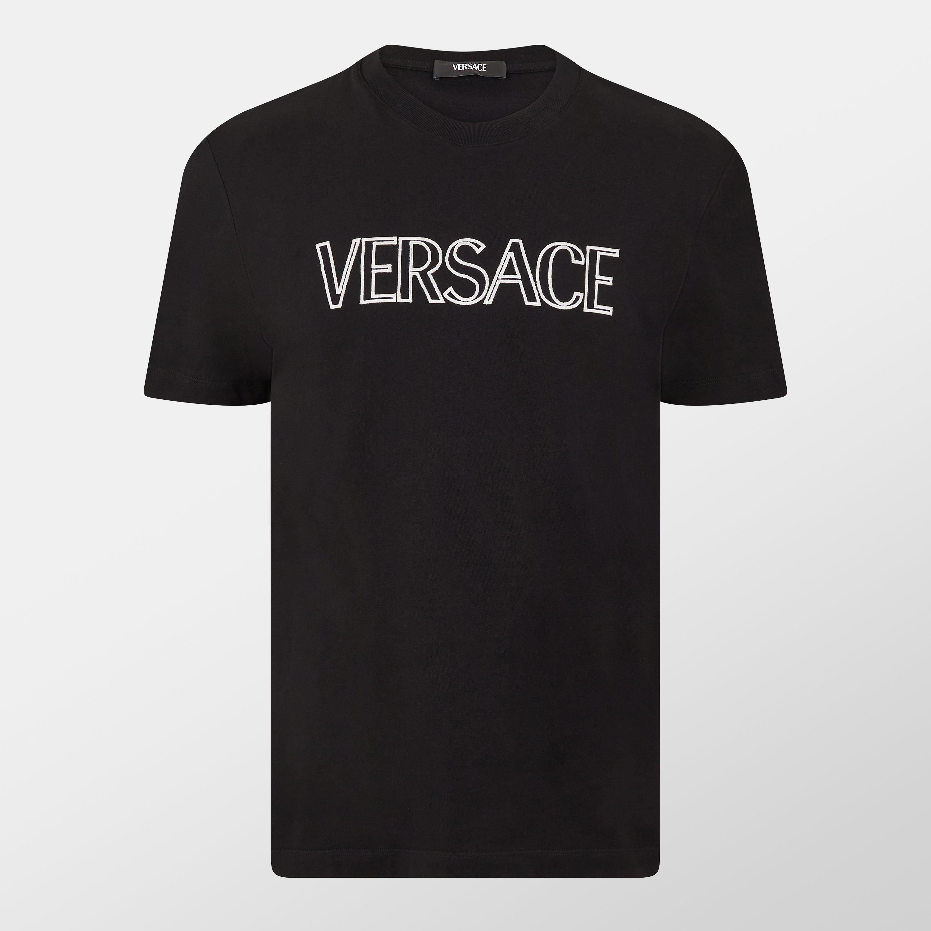 Versace Logo Versace T-Shirt - Black-White - L