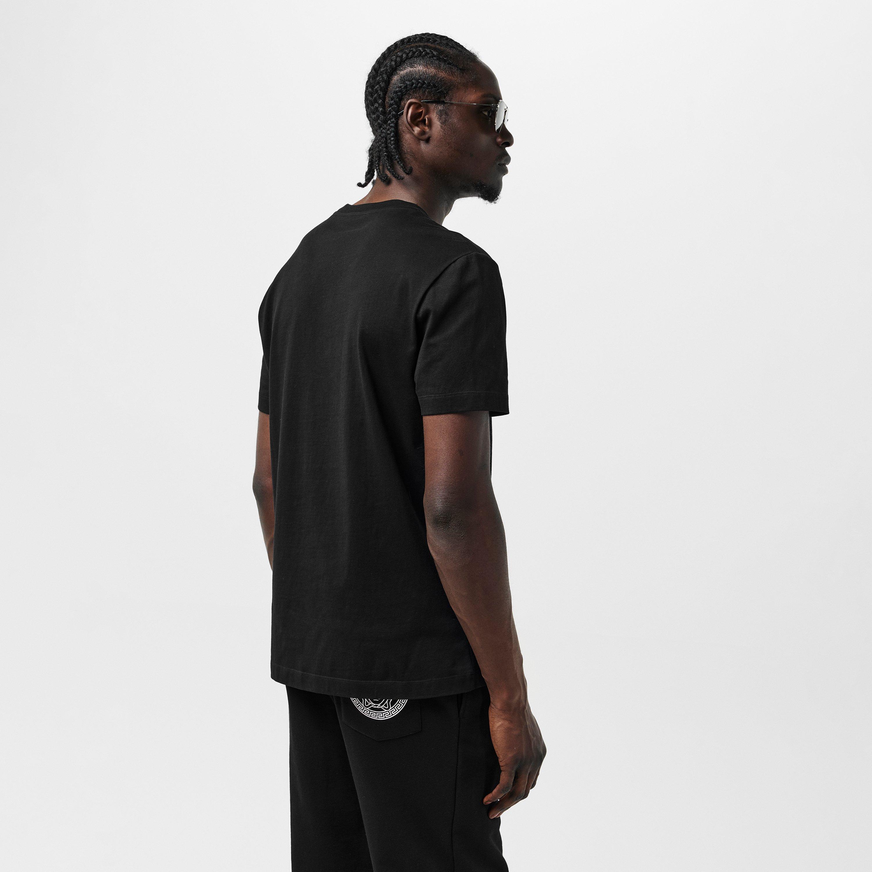 Black-White - Versace - Logo Versace T-Shirt - 4