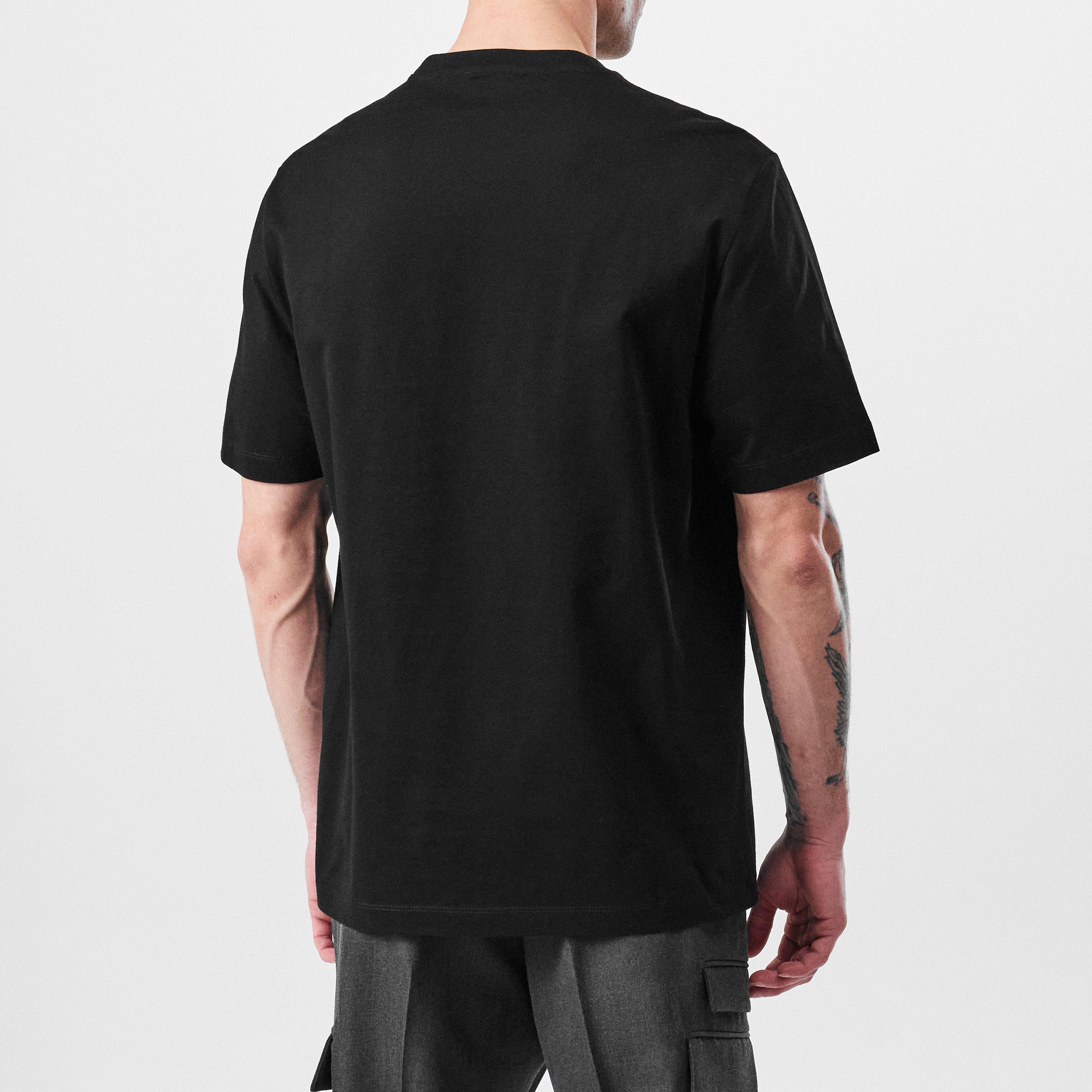 Black - Versace - Ring Graphic T-Shirt - 4