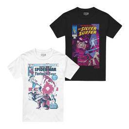 Marvel Comics Mens 2 Pack T-Shirts