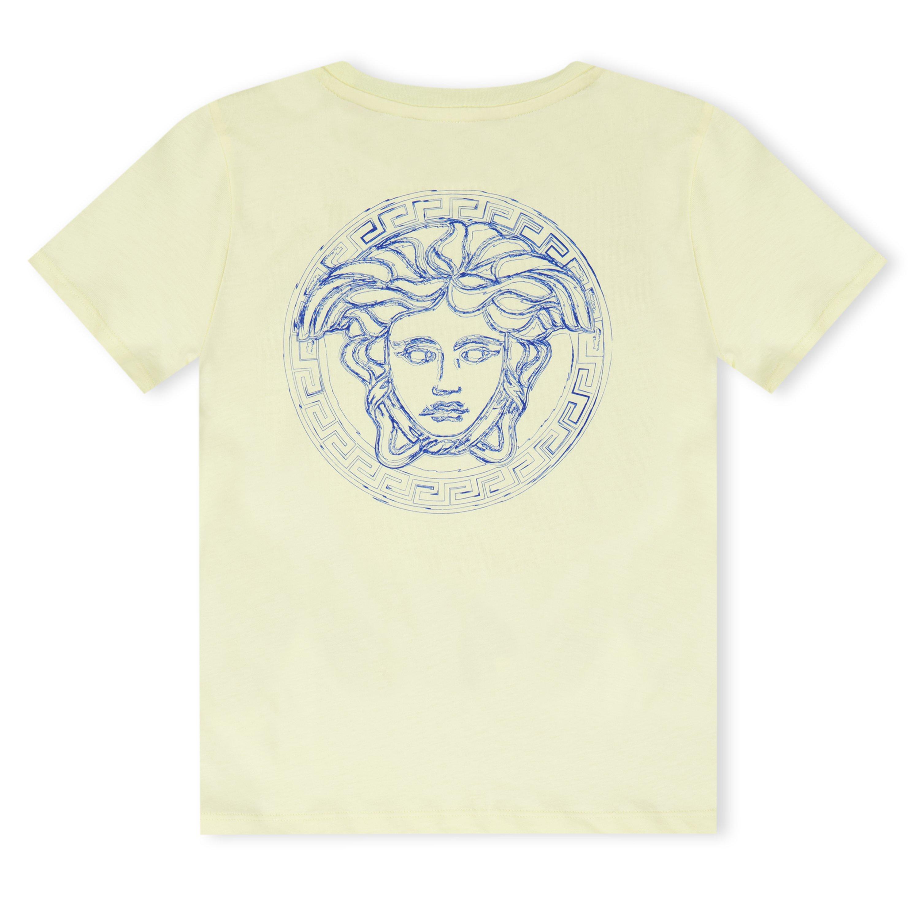 Yellow 2YA70 - Versace - Unisex Kids' Logo Regular Fit T-Shirt - 2
