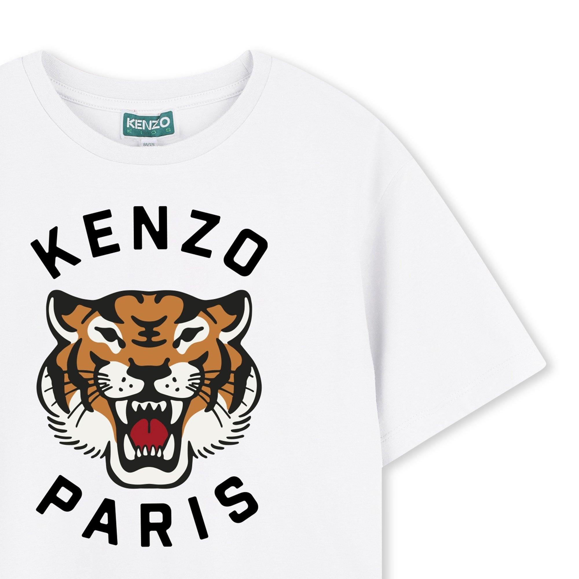 White 10P - Kenzo - Tiger T-Shirt Juniors - 3