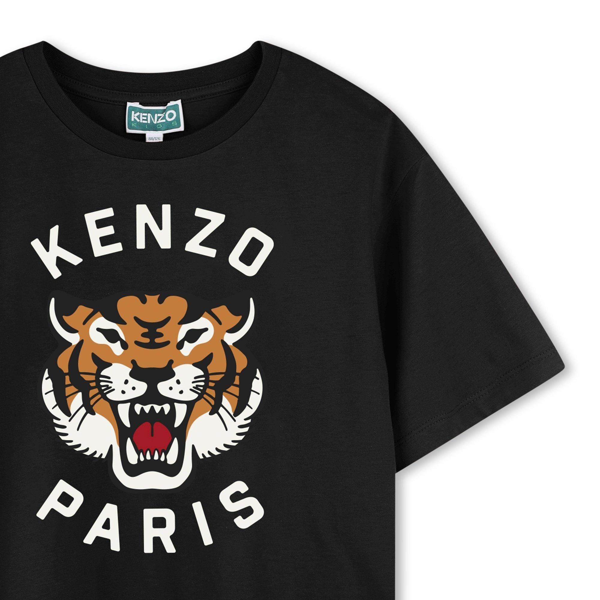 Black 095 - Kenzo - Tiger T-Shirt Juniors - 3