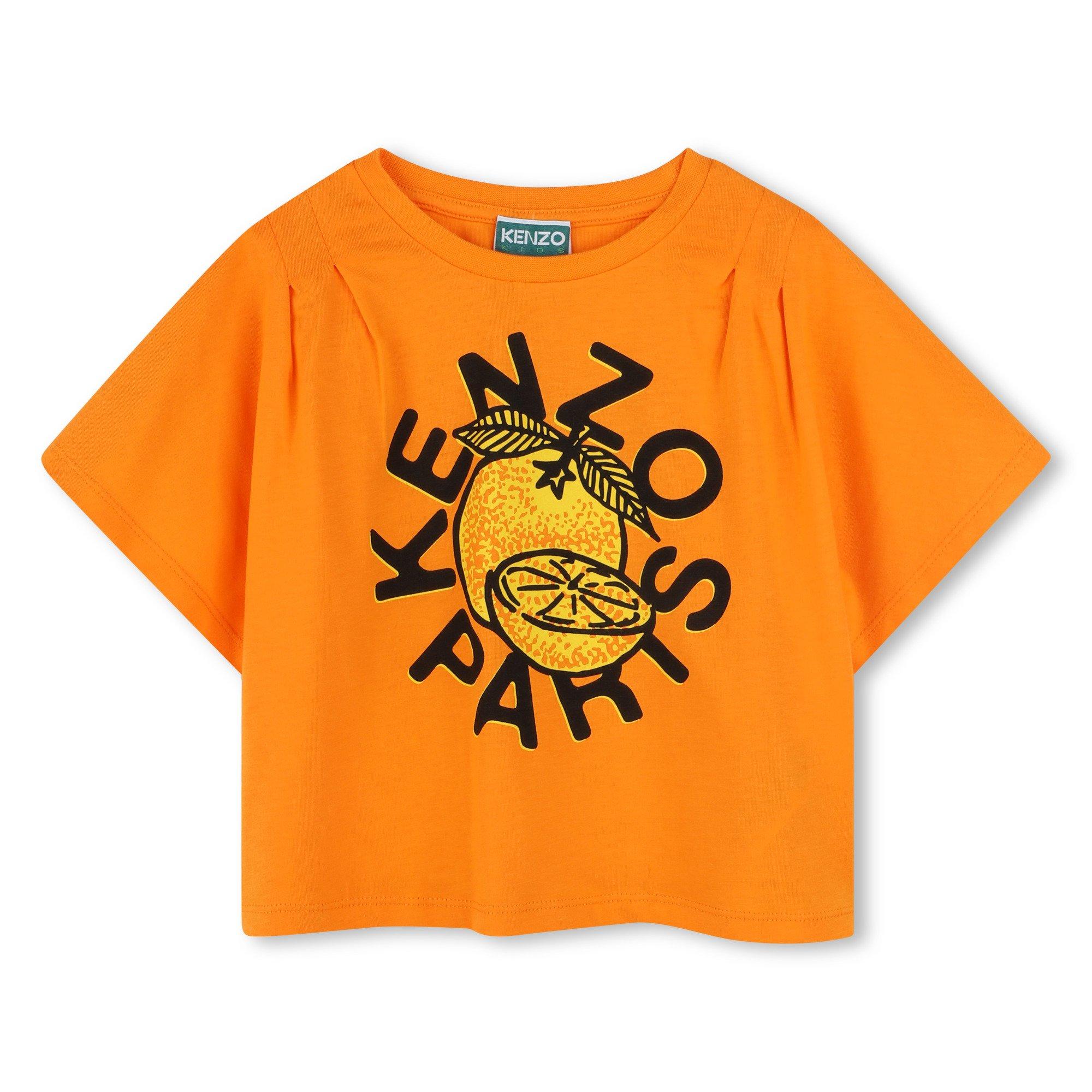 Kenzo Kids' Logo T-Shirt - Orange 423 - Size 12Y