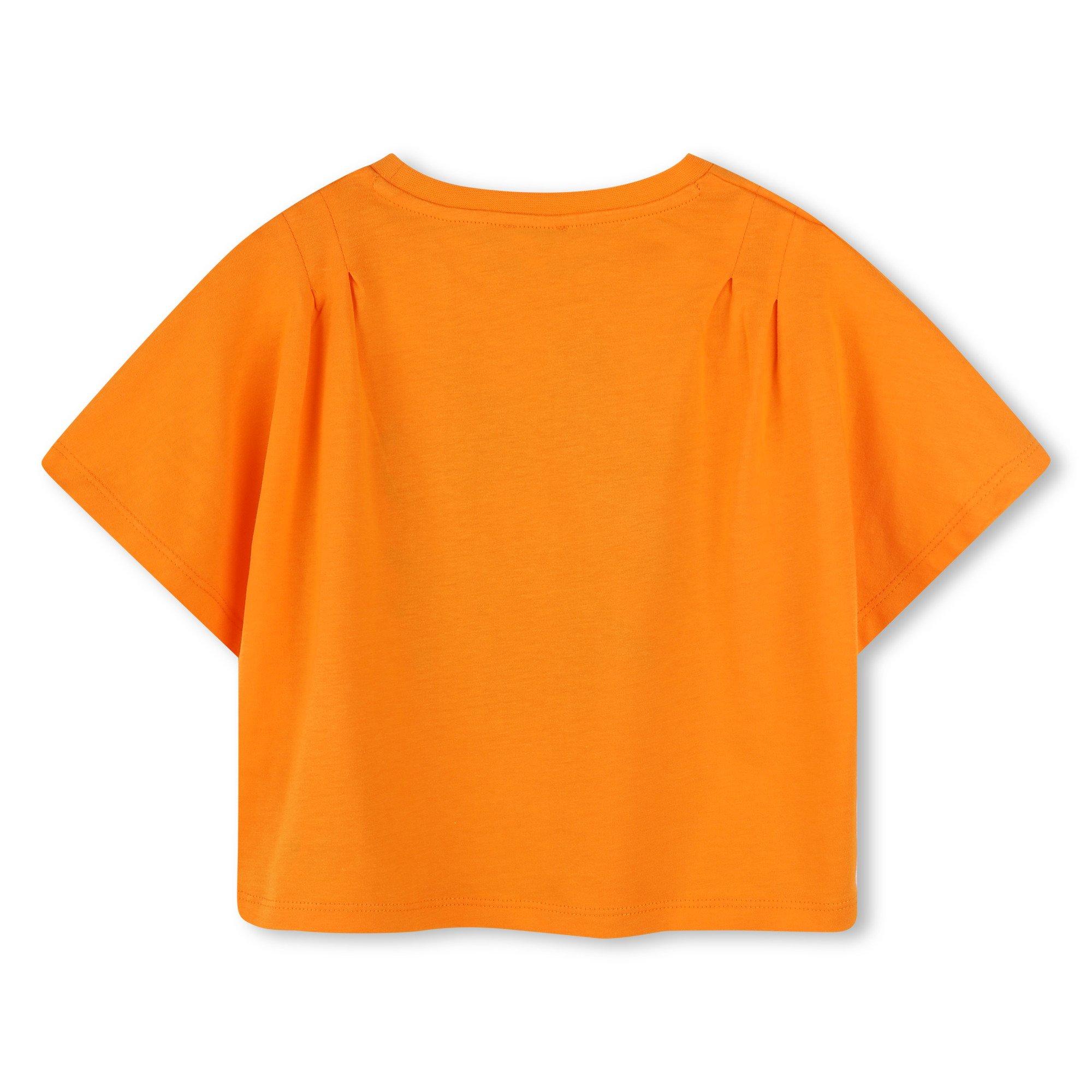 Orange 423 - Kenzo - Kids' Logo Regular Fit T-Shirt - 2