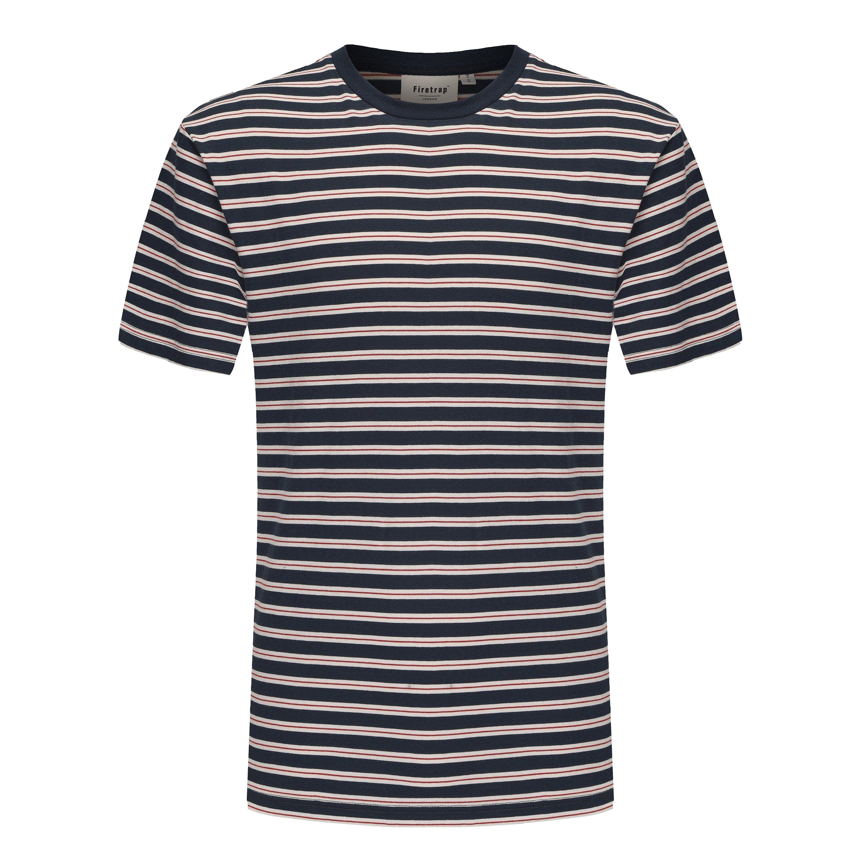 Firetrap Men's Stripe Classic D Shirt - L