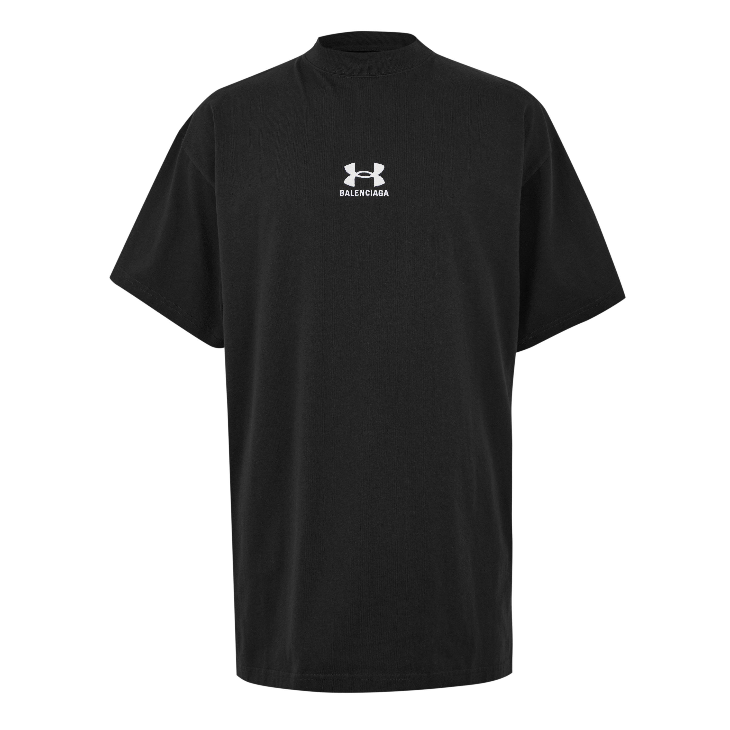 Washed Black - Balenciaga - X Under Armour Oversized T-Shirt - 1