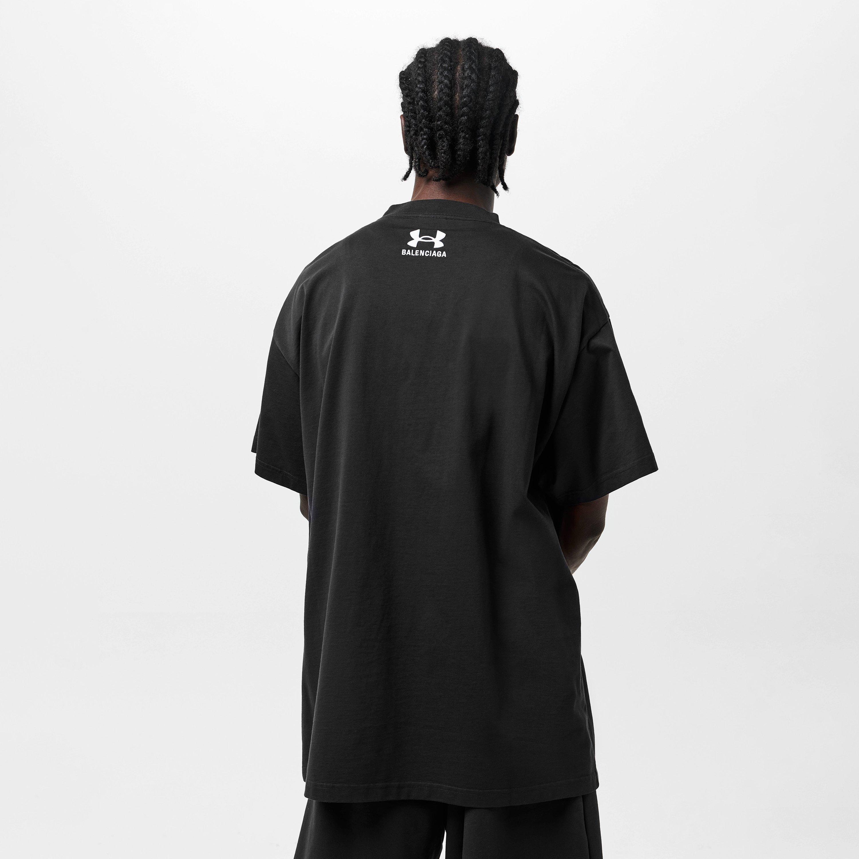 Washed Black - Balenciaga - X Under Armour Oversized T-Shirt - 4