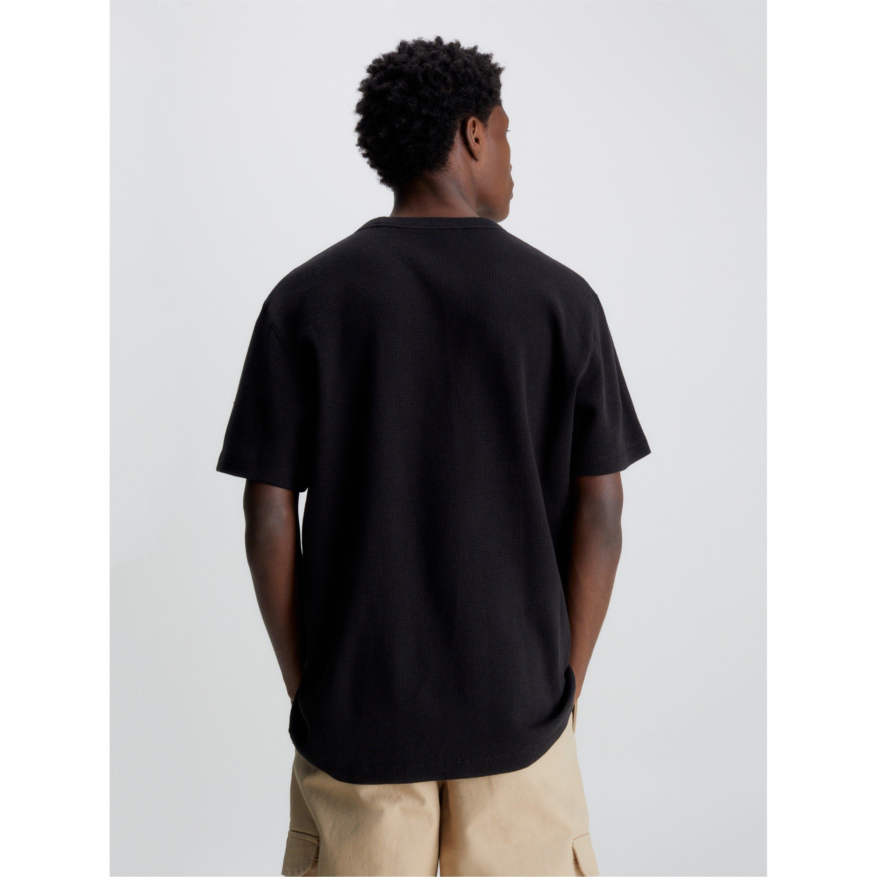 Black - Calvin Klein Jeans - Badge Waffle Tee - 2