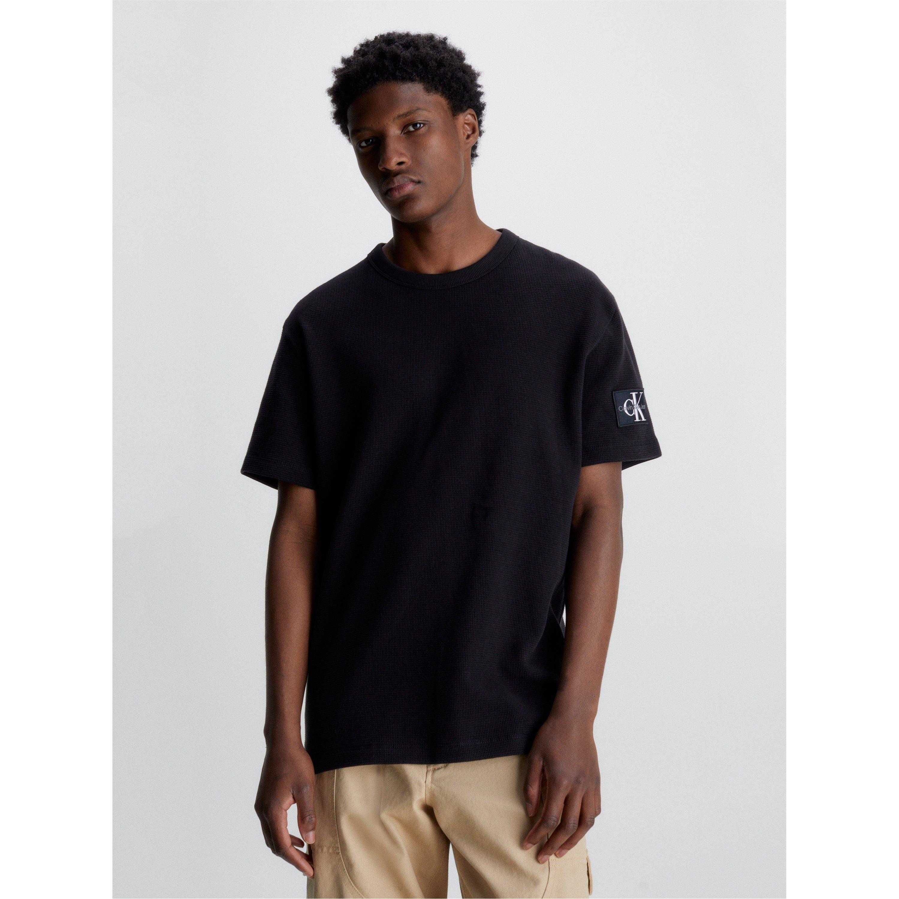 Black - Calvin Klein Jeans - Badge Waffle Tee - 3