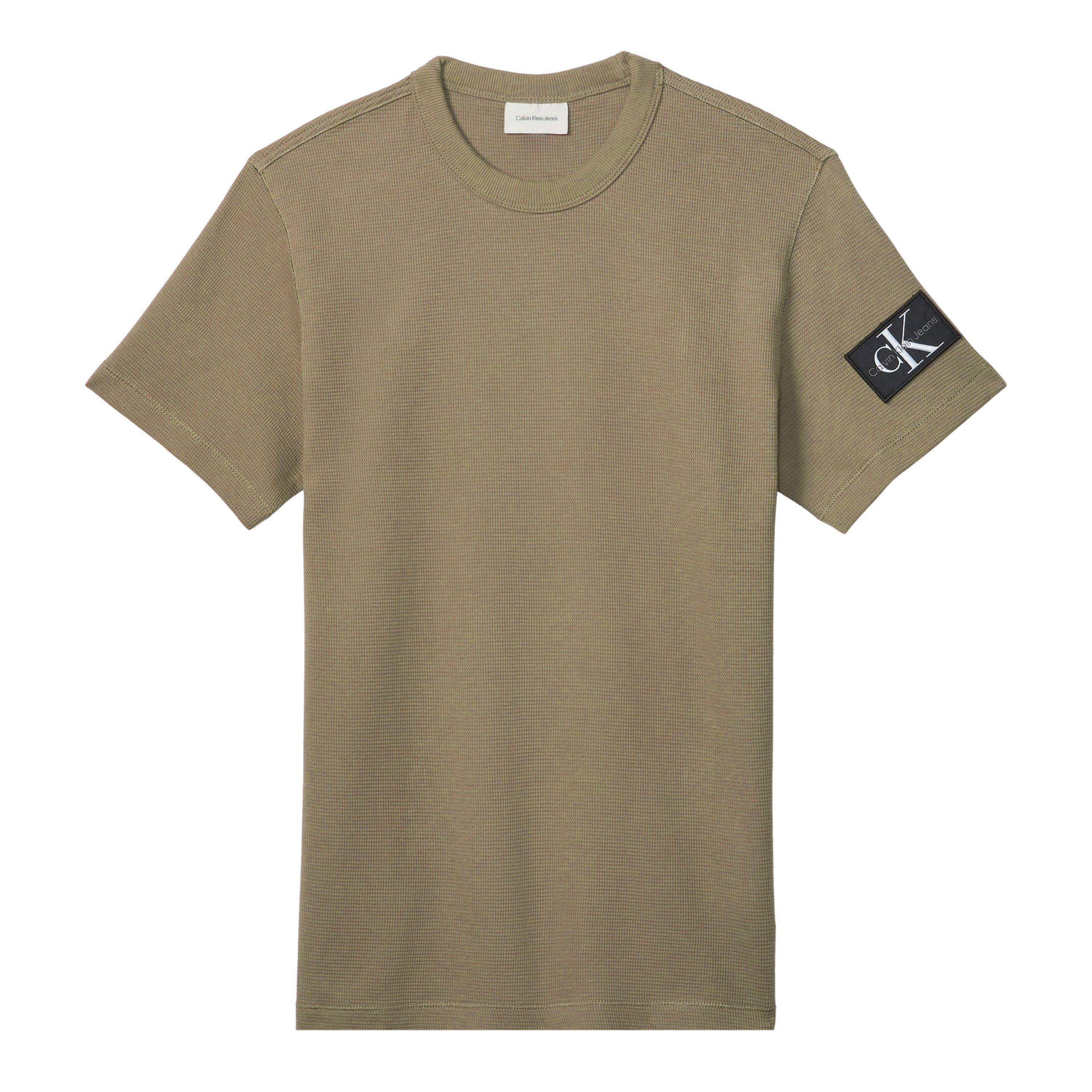 Calvin Klein Jeans Men's Badge Waffle Tee - Deep Lichen - 2XL
