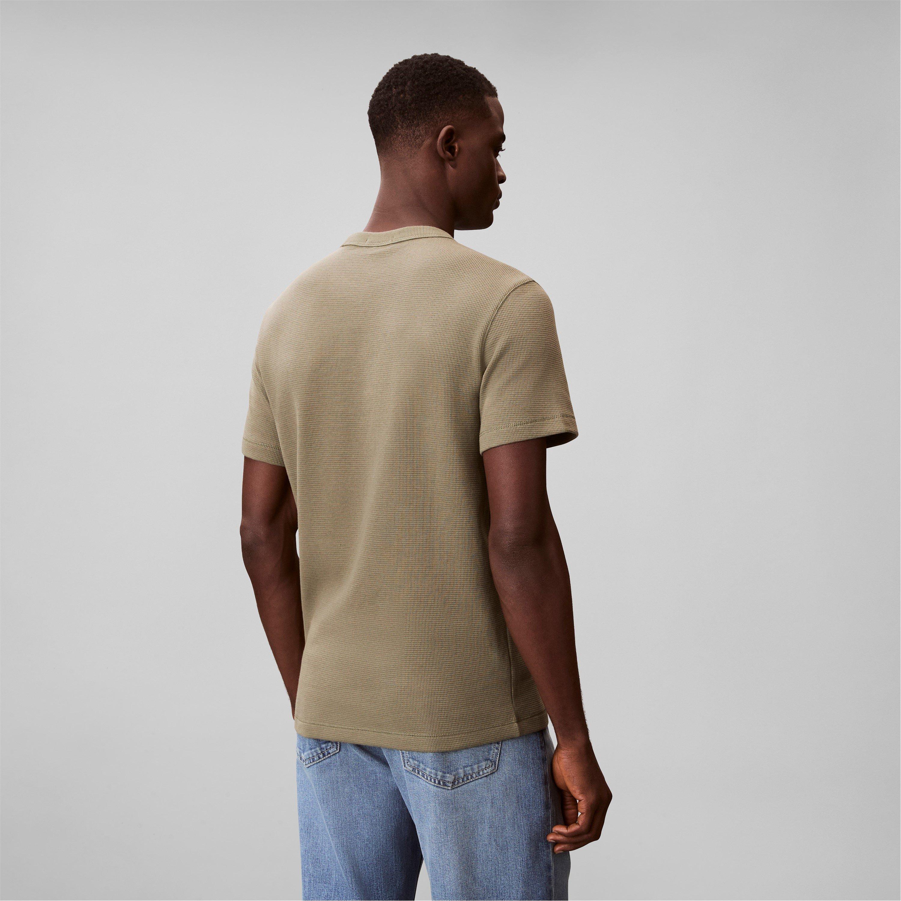 Deep Lichen - Calvin Klein Jeans - Badge Waffle Tee - 4