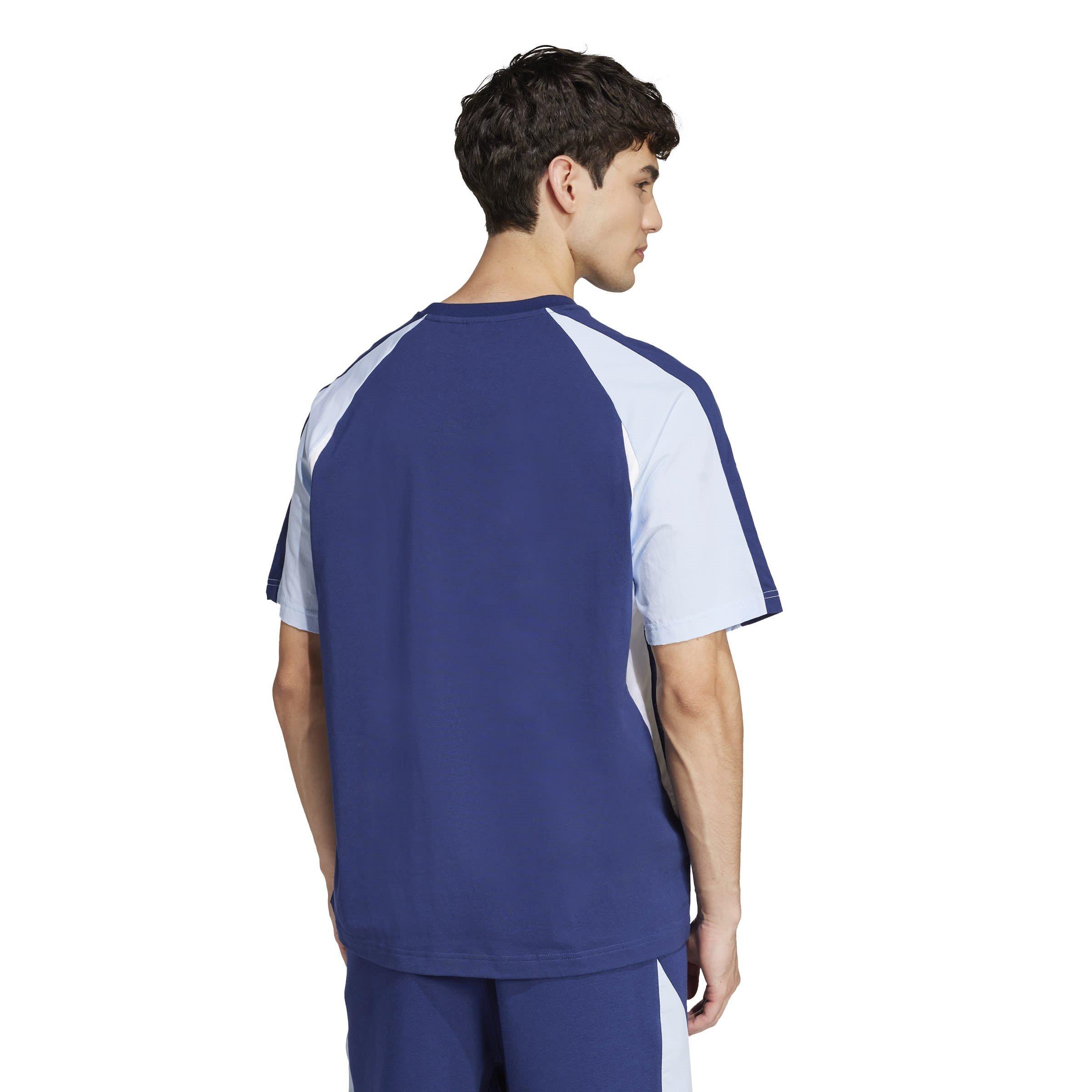 Tamno plava - adidas - Seasonal Essentials Colorblock T-Shirt Mens - 3