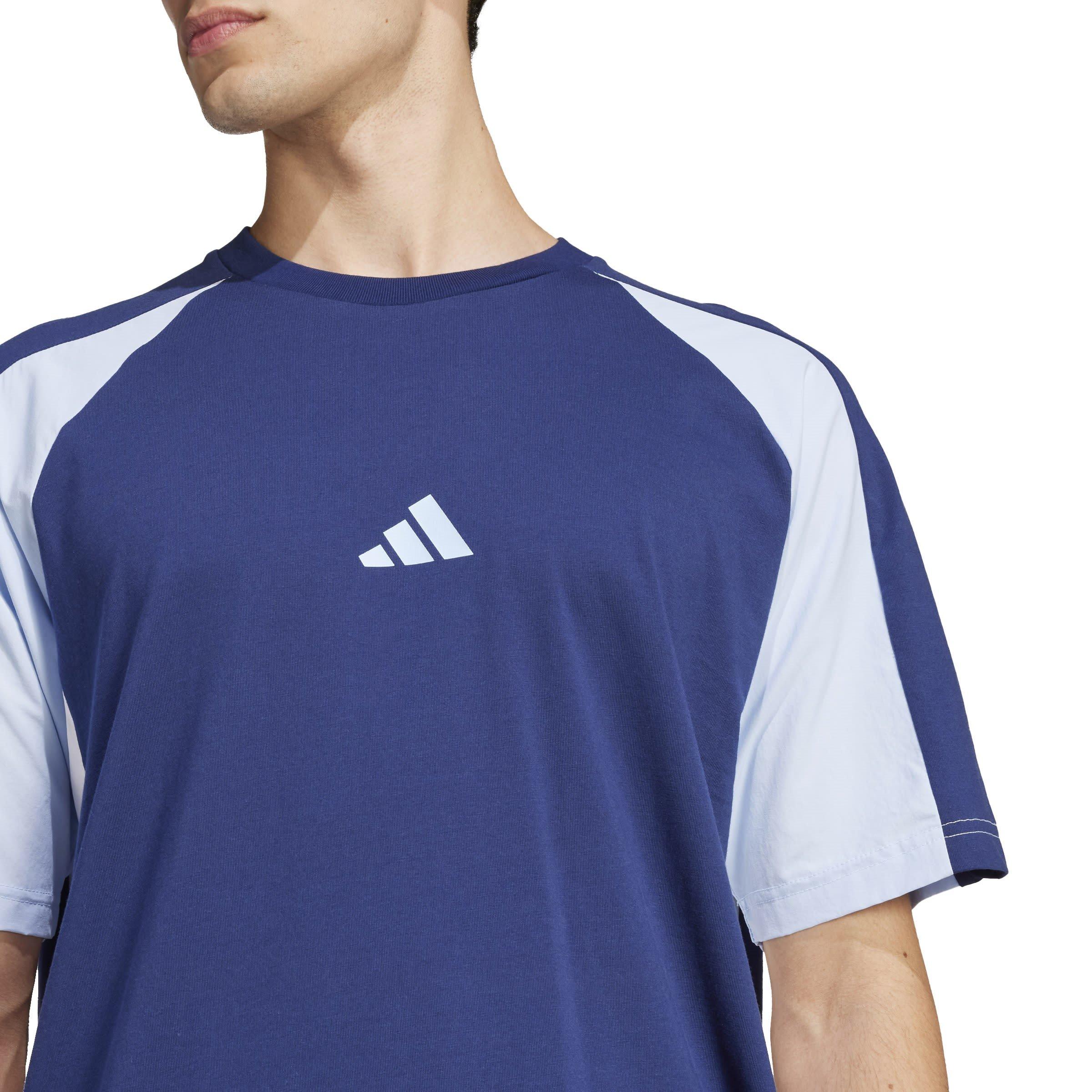 Tamno plava - adidas - Seasonal Essentials Colorblock T-Shirt Mens - 5