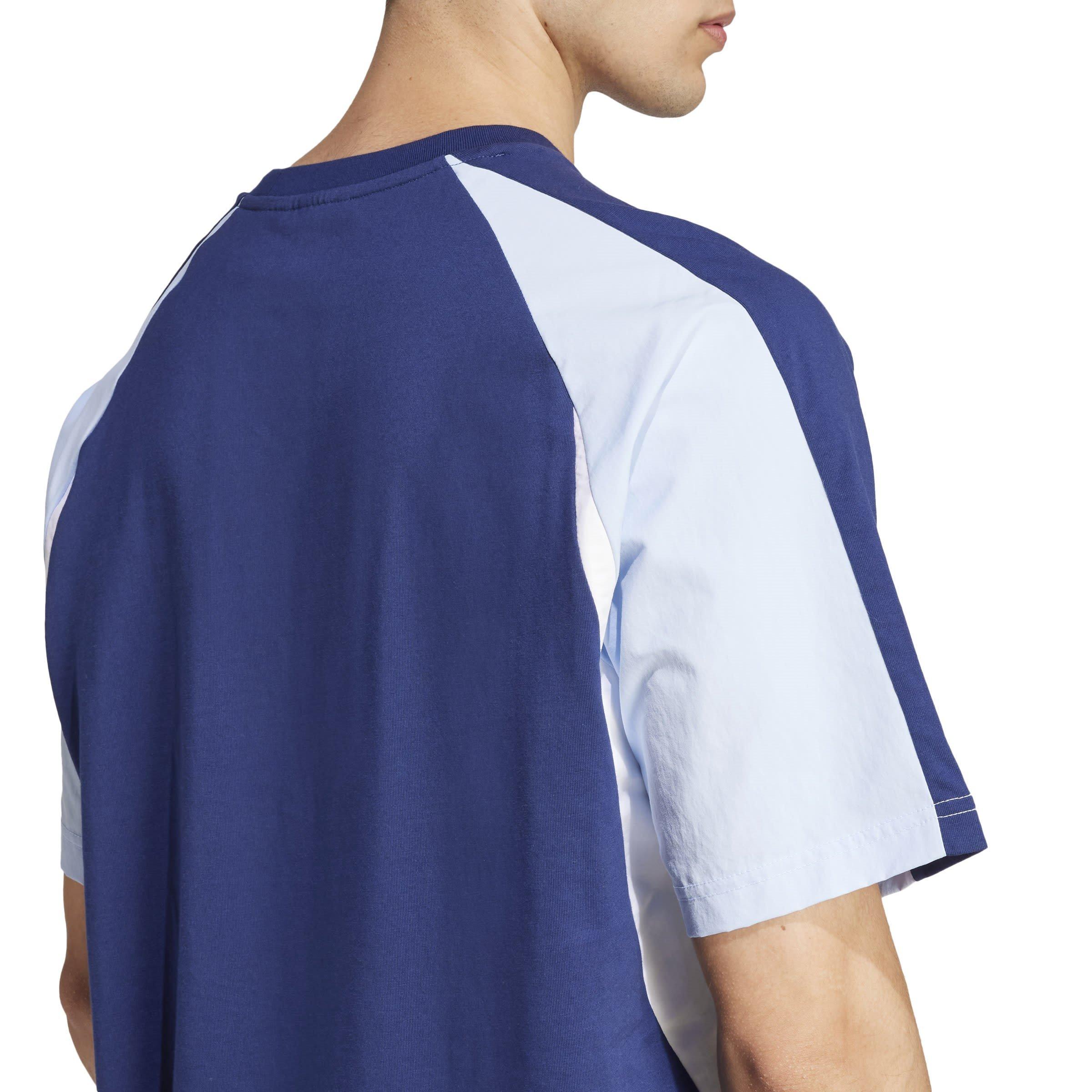 Tamno plava - adidas - Seasonal Essentials Colorblock T-Shirt Mens - 6