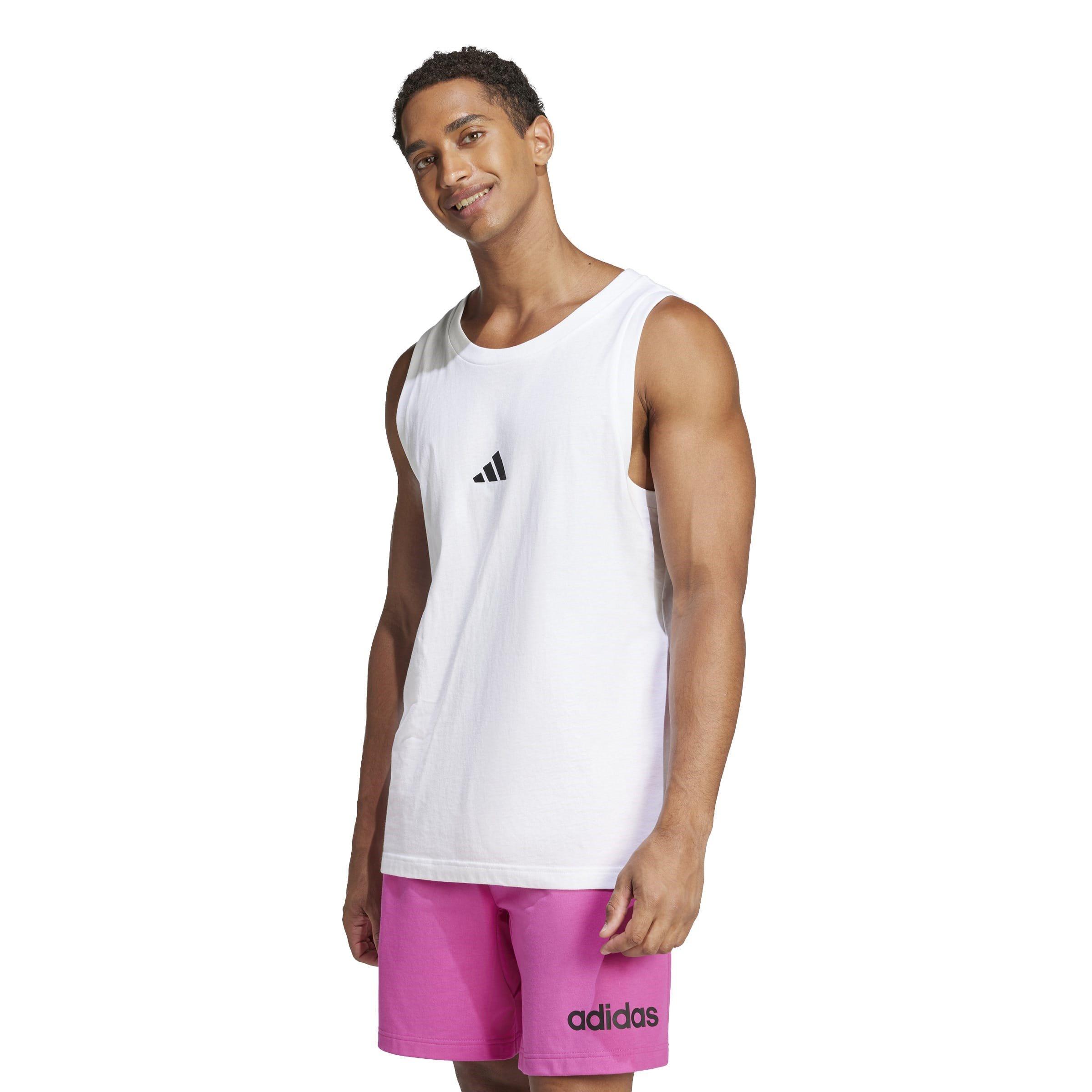Weiß/Schwarz - adidas - Essentials Small Logo Tank Top Mens - 2