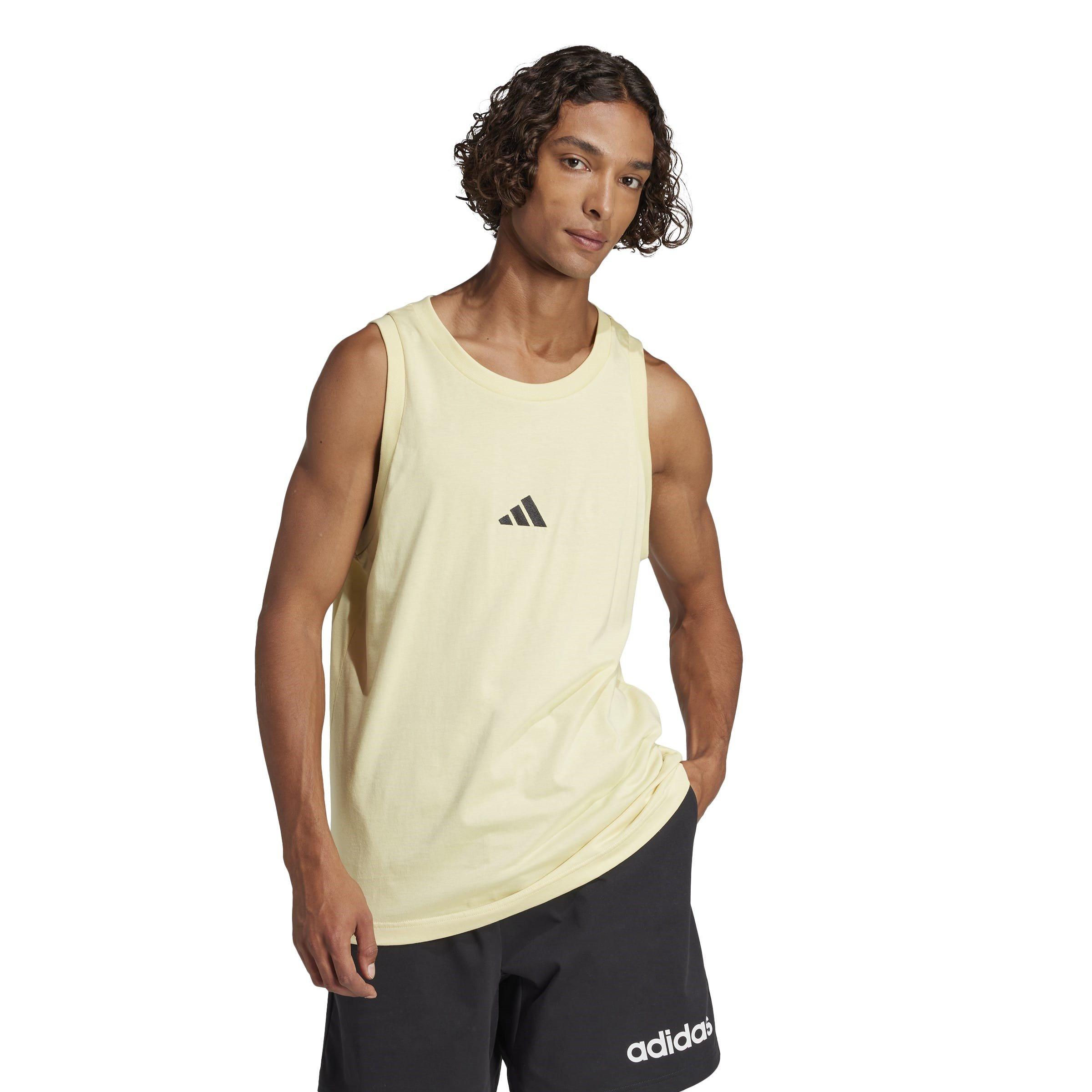 Gelb/Schwarz - adidas - Essentials Small Logo Tank Top Mens - 2