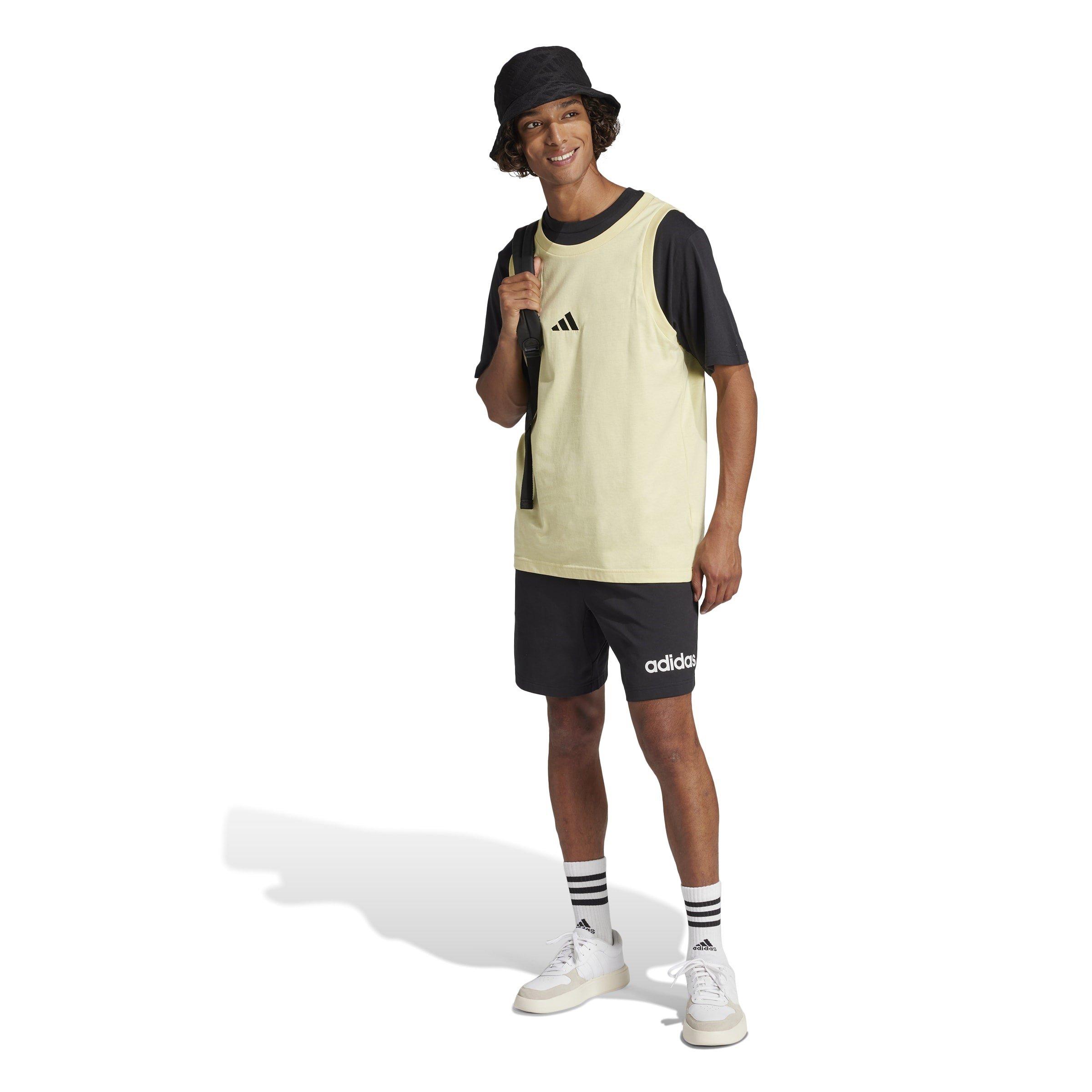 Gelb/Schwarz - adidas - Essentials Small Logo Tank Top Mens - 7